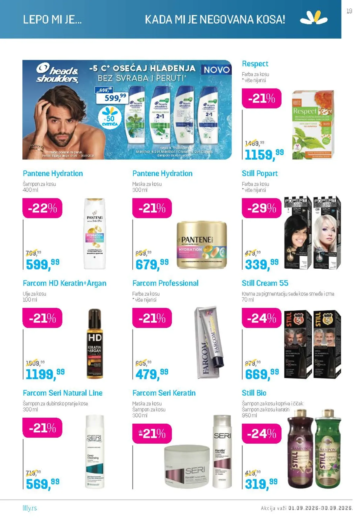 Lilly katalog akcija strana 19 – važi od 1.9. do 30.9.2026.