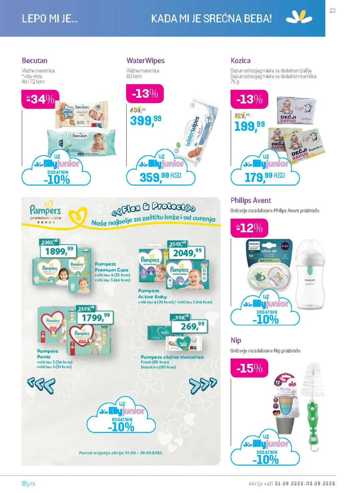 Lilly katalog akcija strana 23 – važi od 1.9. do 30.9.2026.