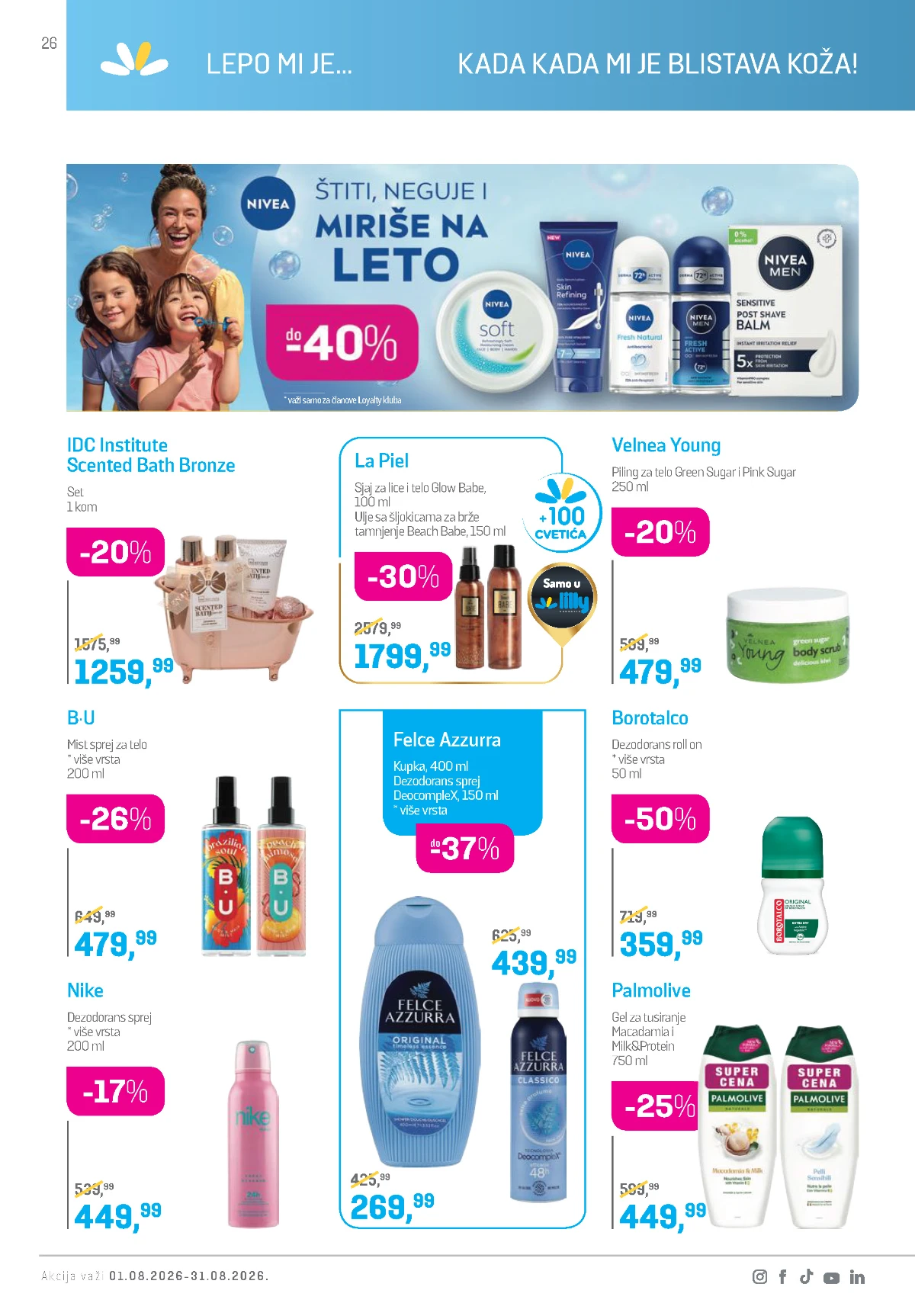 Lilly katalog akcija strana 26 – važi od 1.8. do 31.8.2026.