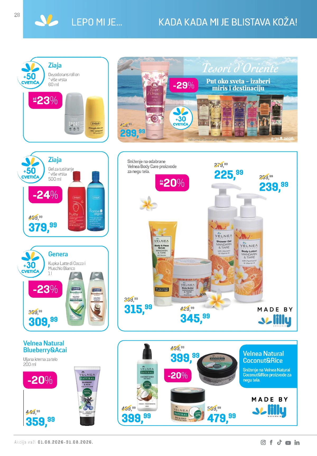 Lilly katalog akcija strana 28 – važi od 1.8. do 31.8.2026.