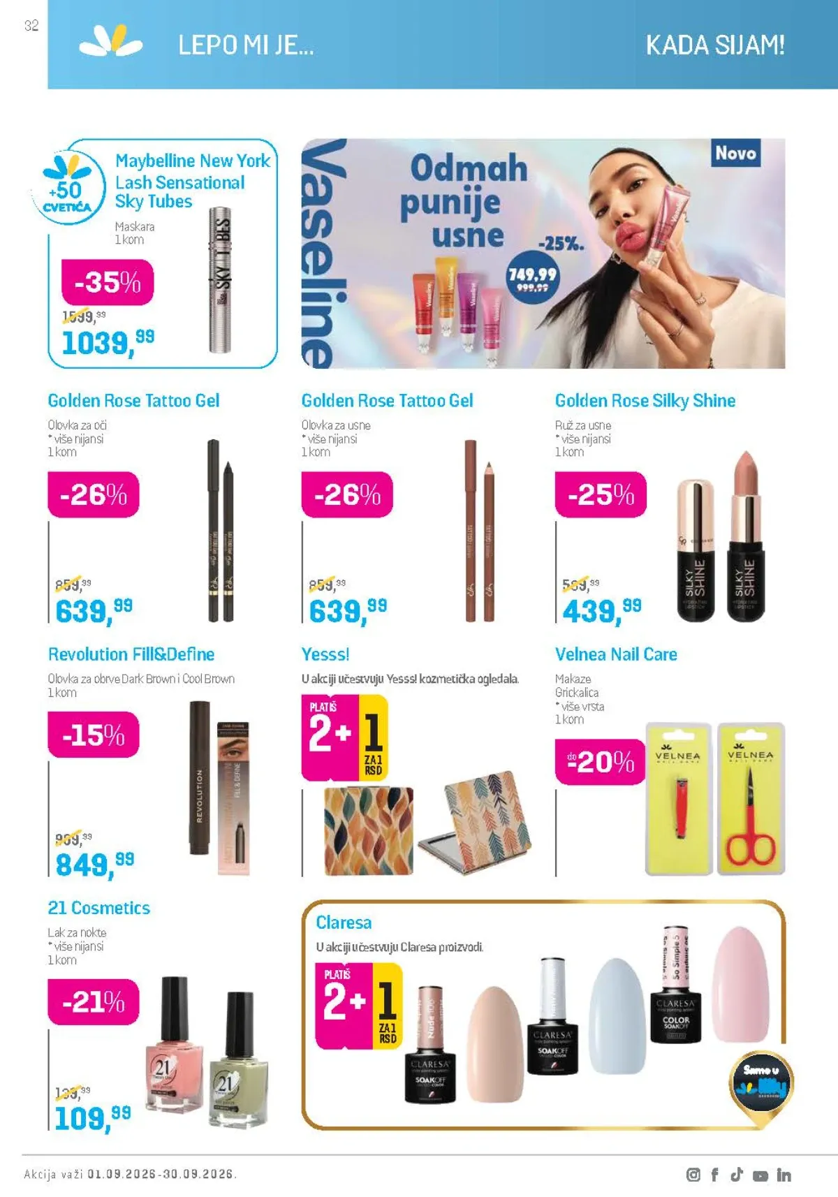 Lilly katalog akcija strana 32 – važi od 1.9. do 30.9.2026.