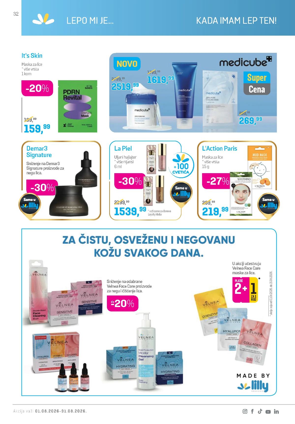 Lilly katalog akcija strana 32 – važi od 1.8. do 31.8.2026.