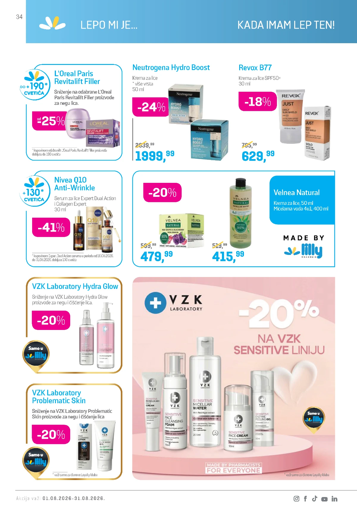 Lilly katalog akcija strana 34 – važi od 1.8. do 31.8.2026.