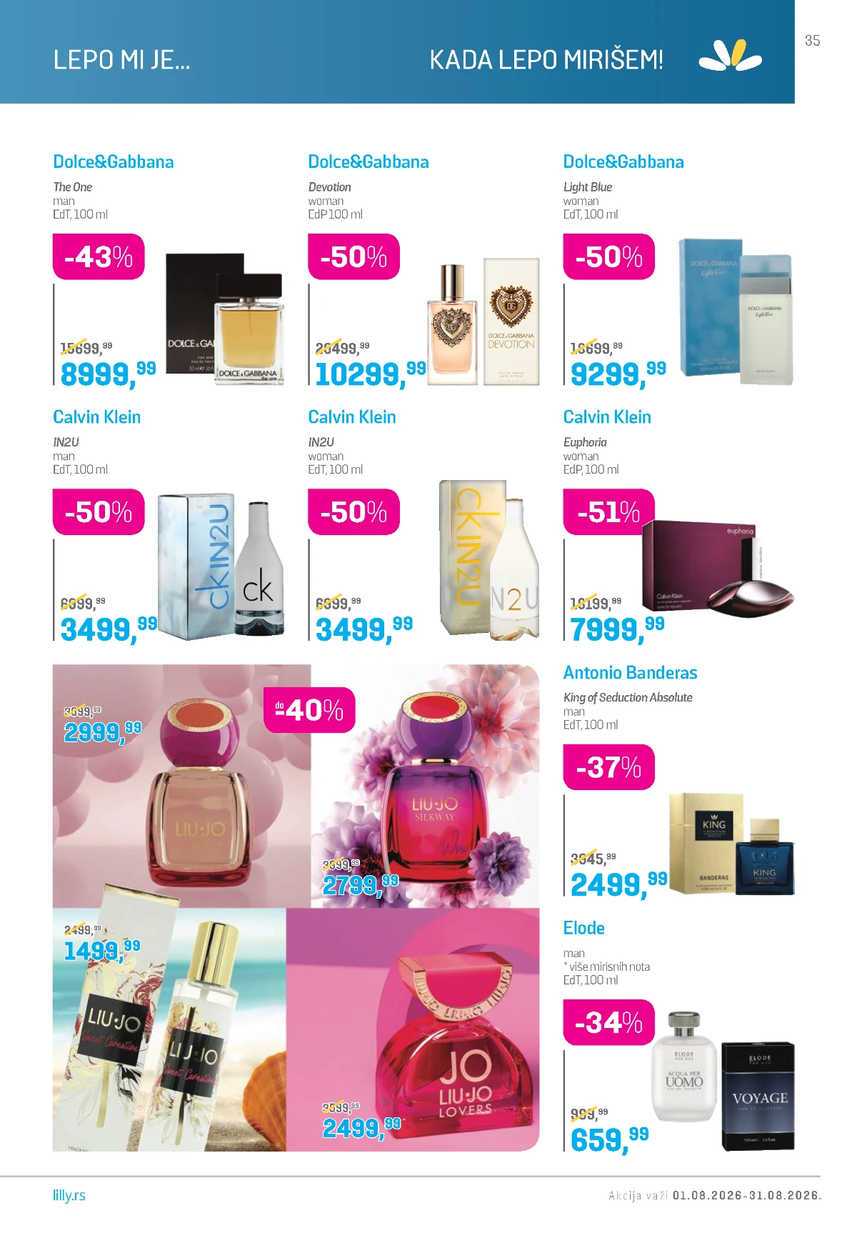 Lilly katalog akcija strana 35 – važi od 1.8. do 31.8.2026.
