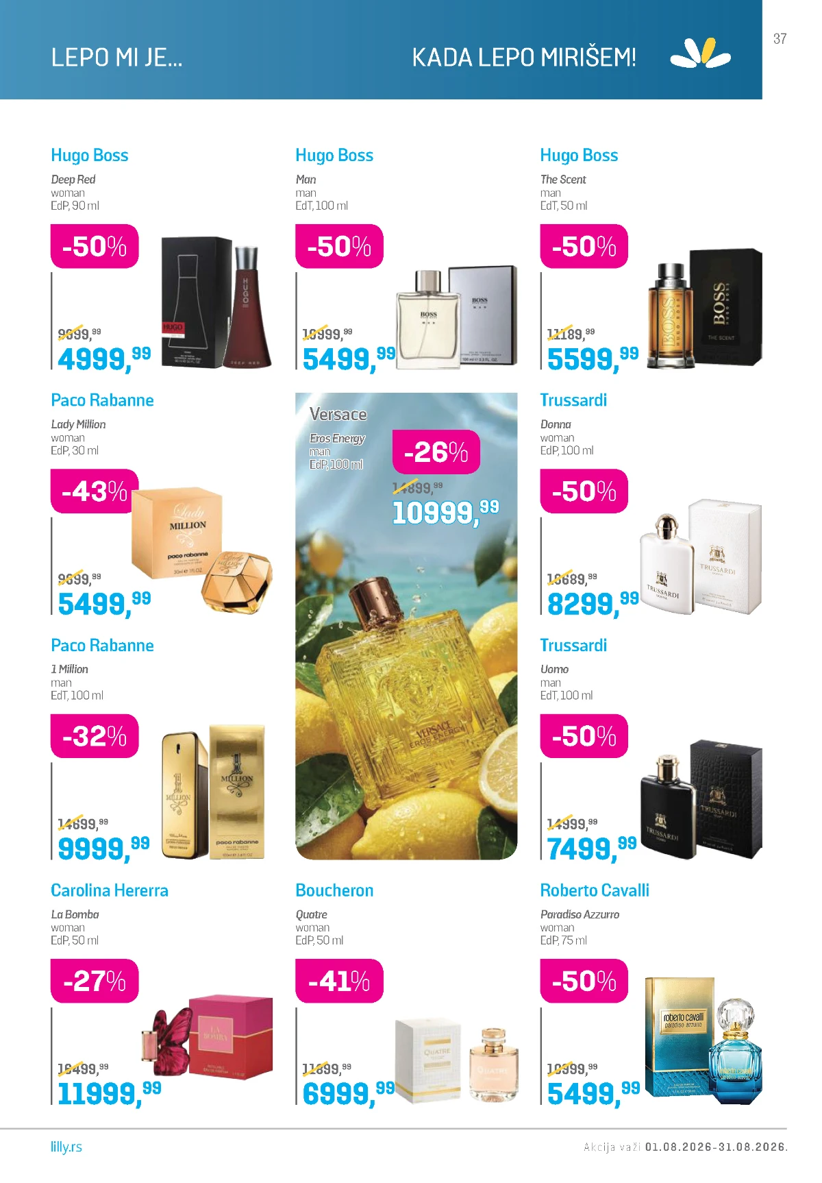 Lilly katalog akcija strana 37 – važi od 1.8. do 31.8.2026.