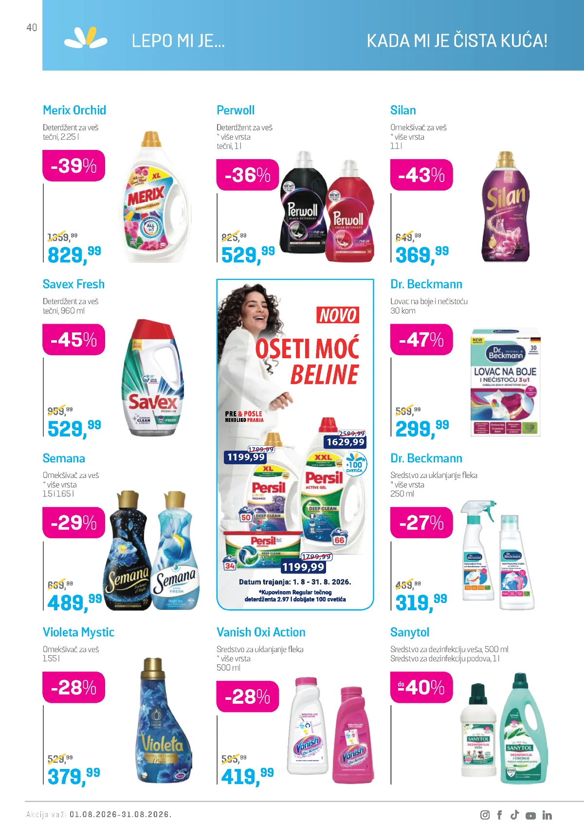 Lilly katalog akcija strana 40 – važi od 1.8. do 31.8.2026.