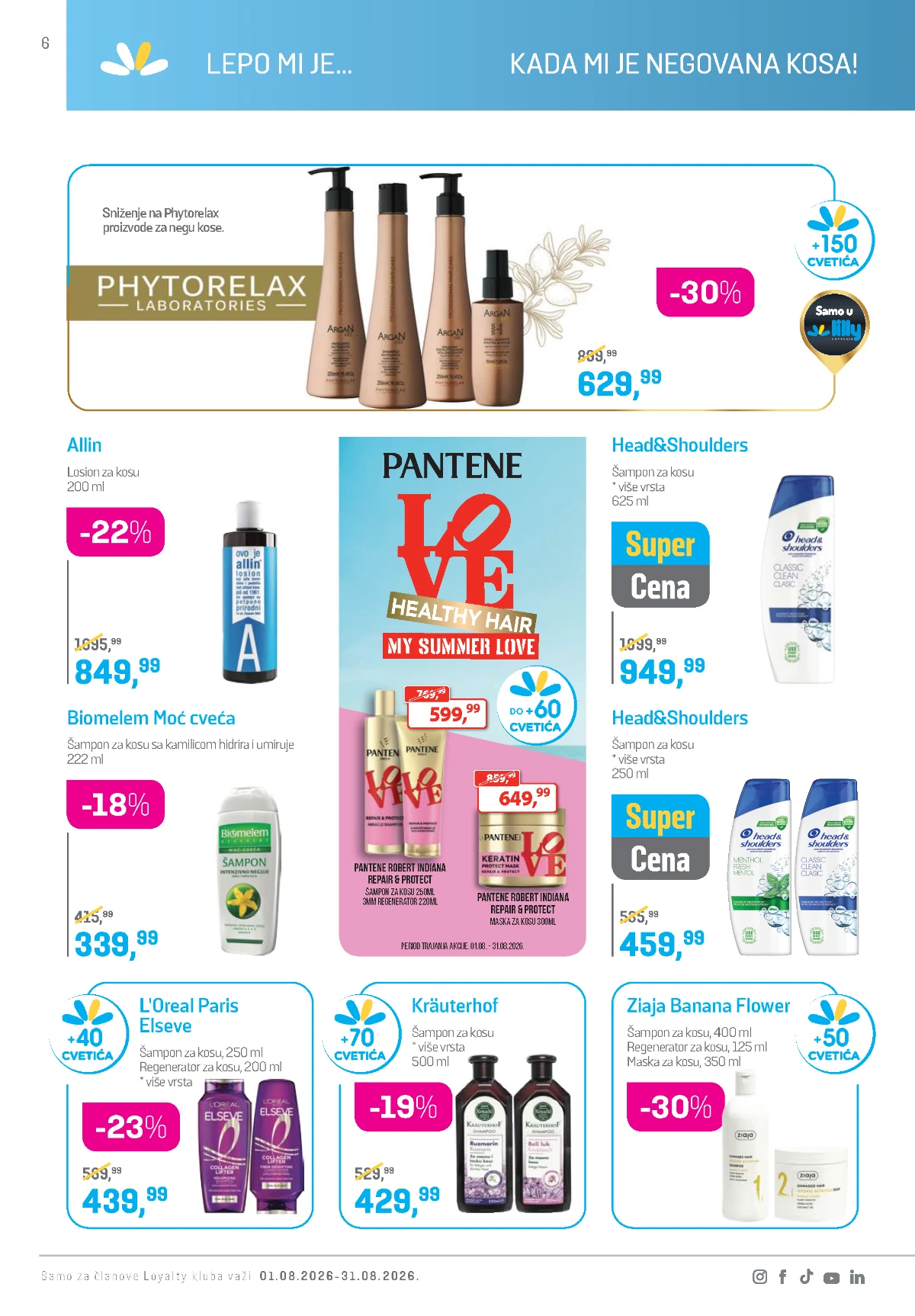 Lilly katalog akcija strana 6 – važi od 1.8. do 31.8.2026.