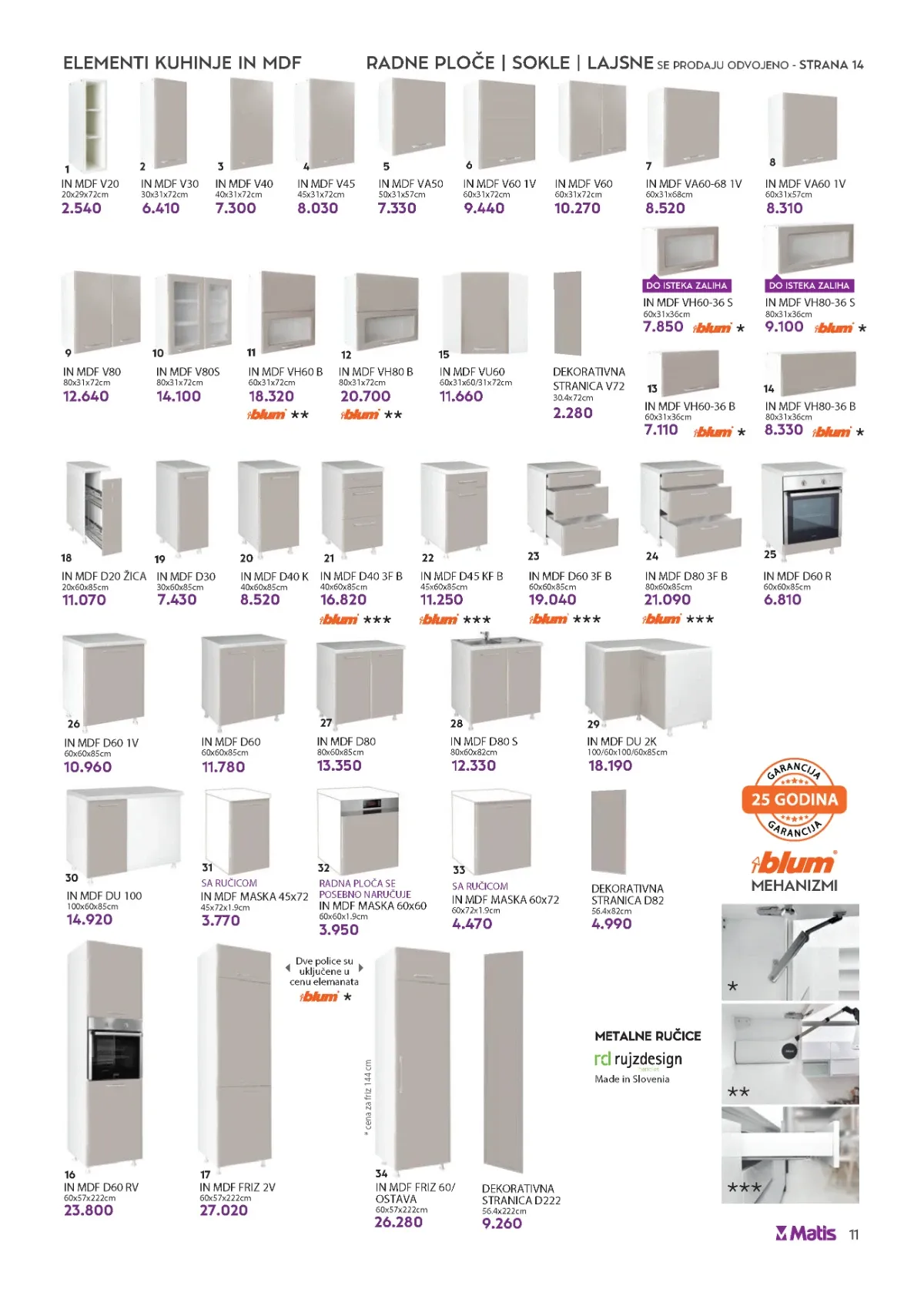 Matis katalog akcija strana 11 – važi od 1.8. do 31.8.2026.
