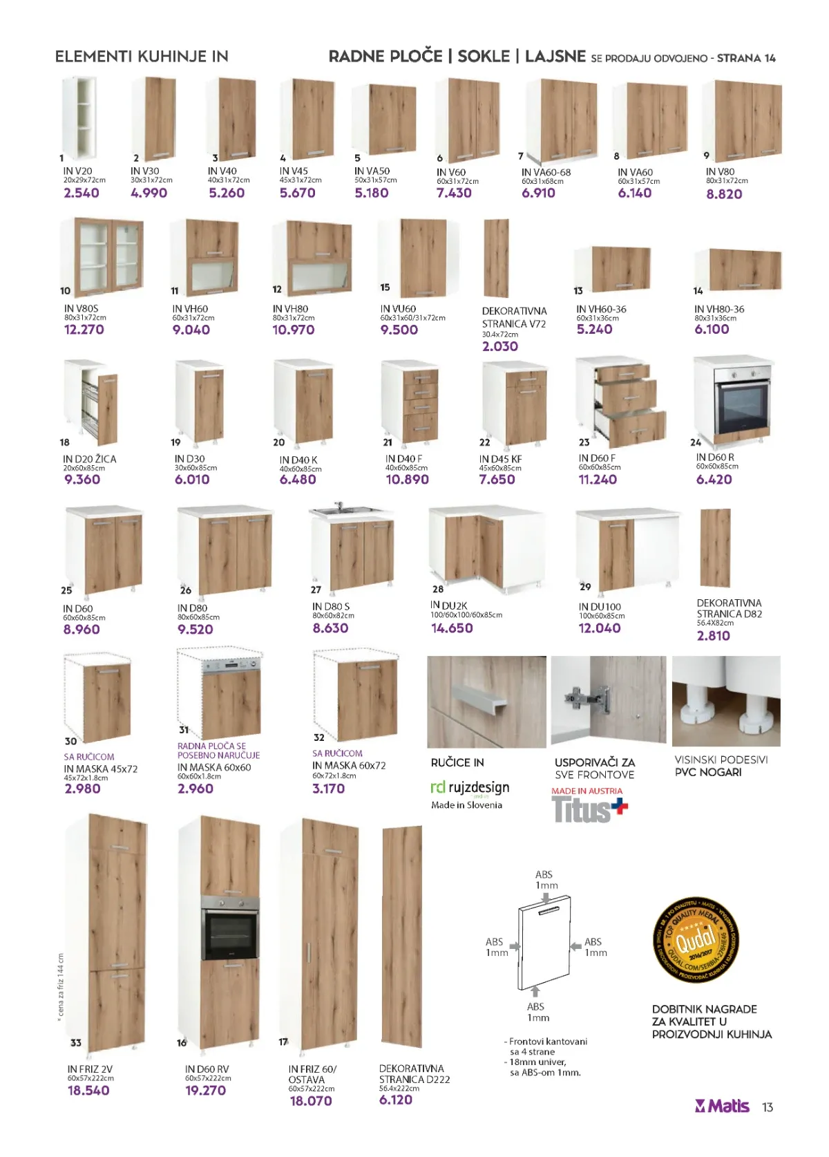 Matis katalog akcija strana 13 – važi od 1.8. do 31.8.2026.