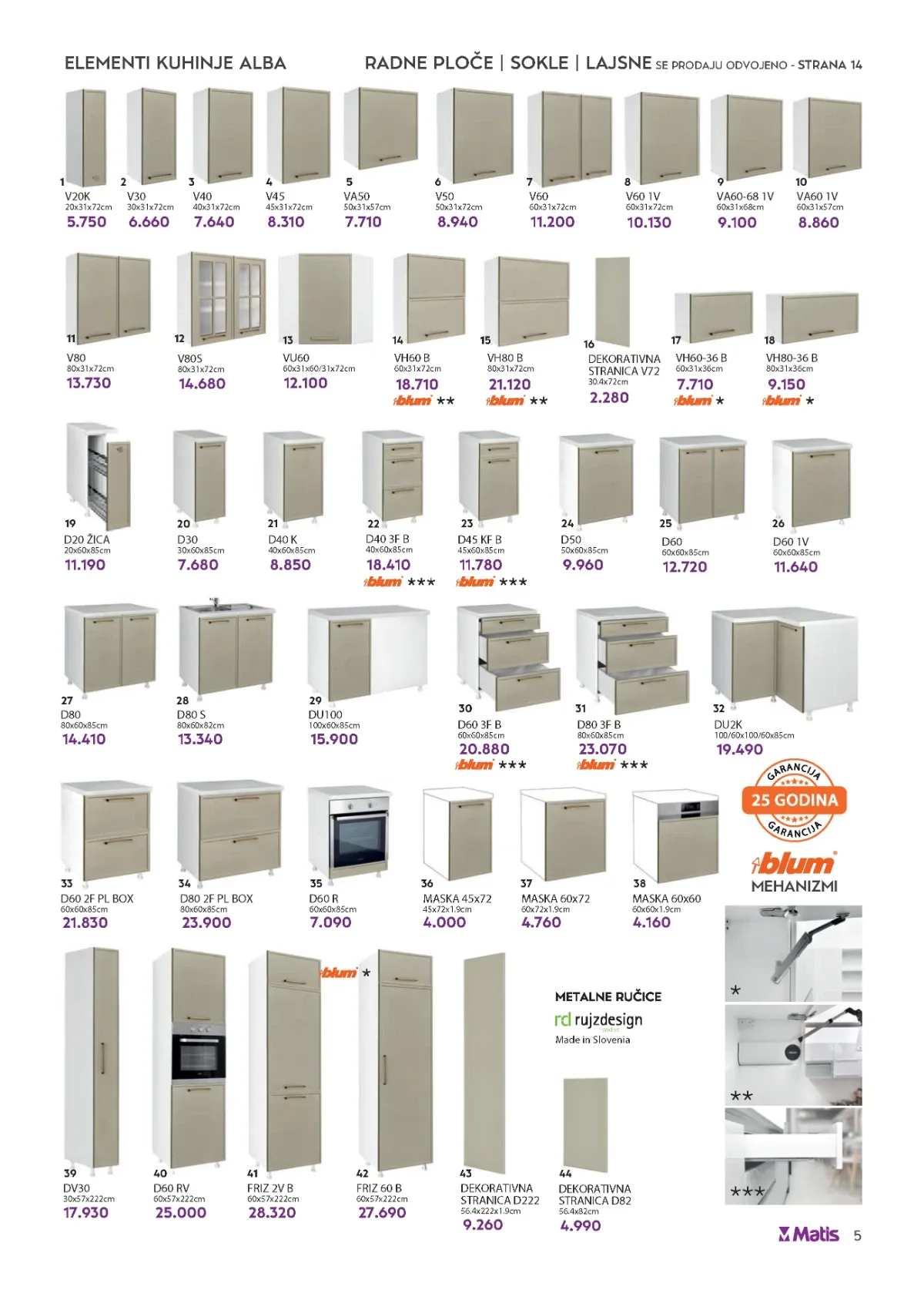 Matis katalog akcija strana 5 – važi od 1.8. do 31.8.2026.