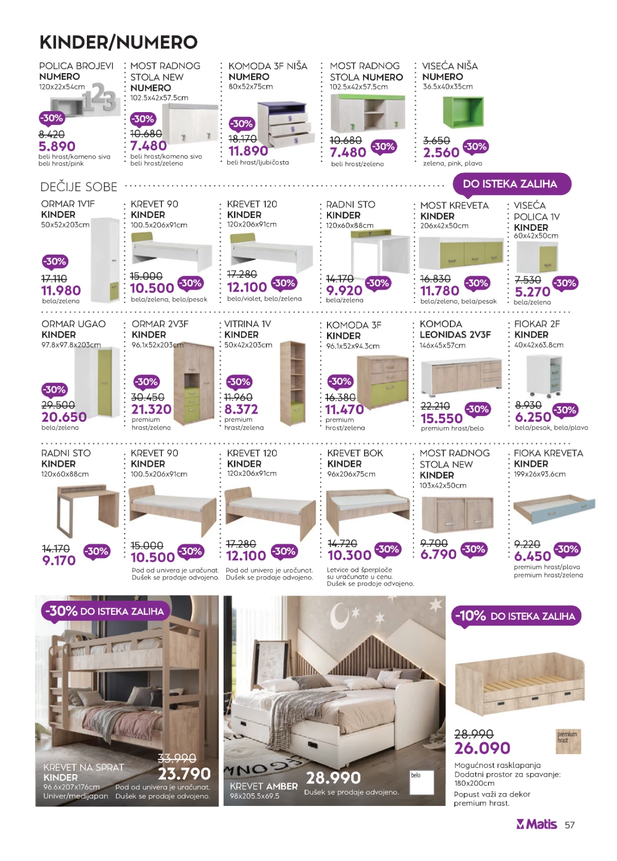 Matis katalog akcija strana 57 – važi od 1.8. do 31.8.2026.