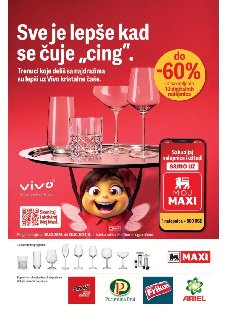 Maxi katalog akcija strana 1 – važi od 20.8. do 28.10.2026.