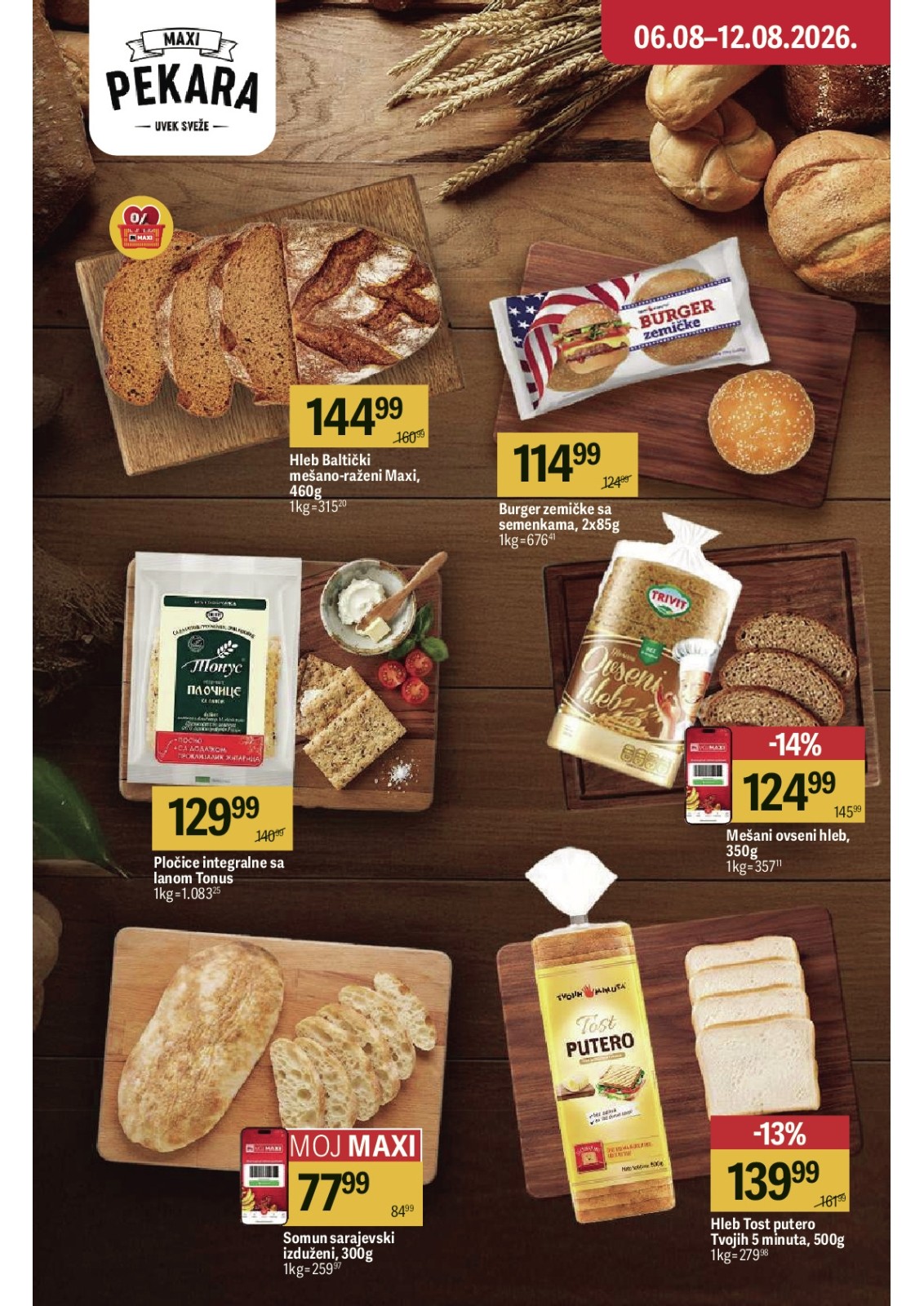 Maxi katalog akcija strana 12 – važi od 6.8. do 26.8.2026.
