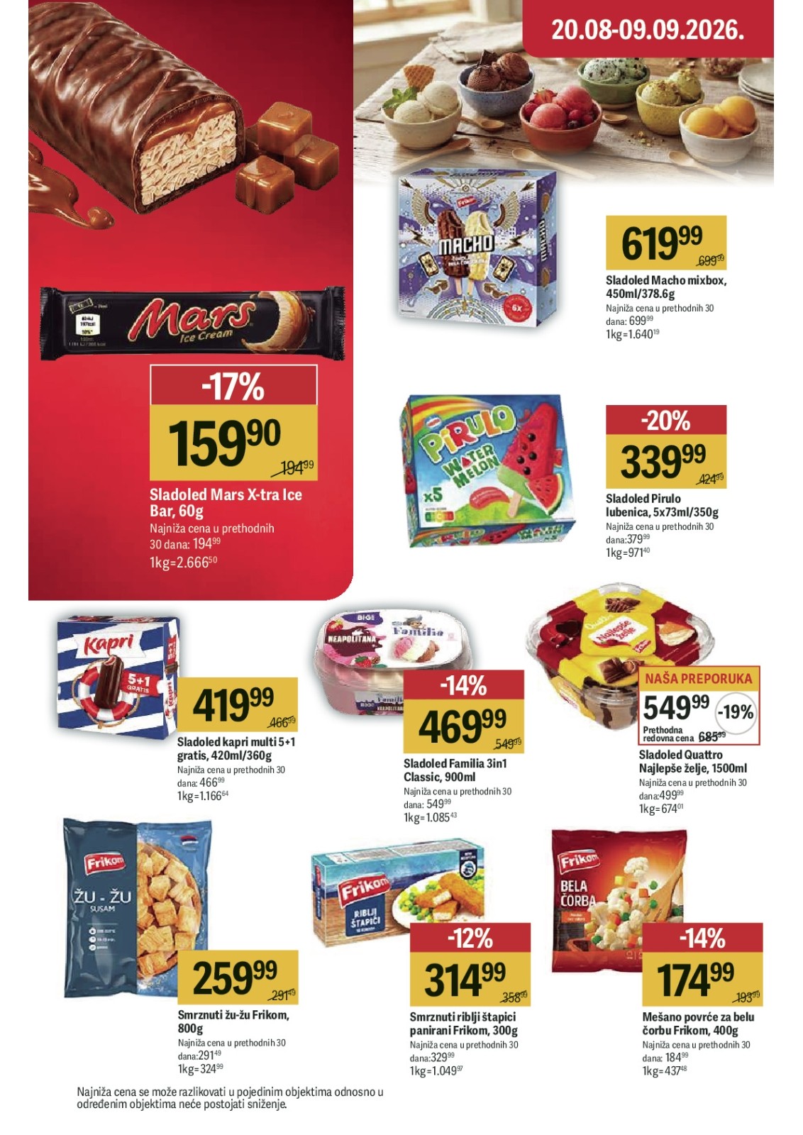 Maxi katalog akcija strana 19 – važi od 20.8. do 9.9.2026.