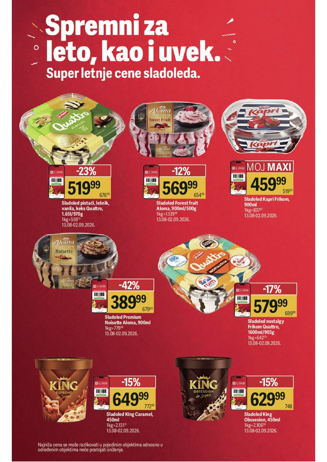 Maxi katalog akcija strana 2 – važi od 13.8. do 2.9.2026.