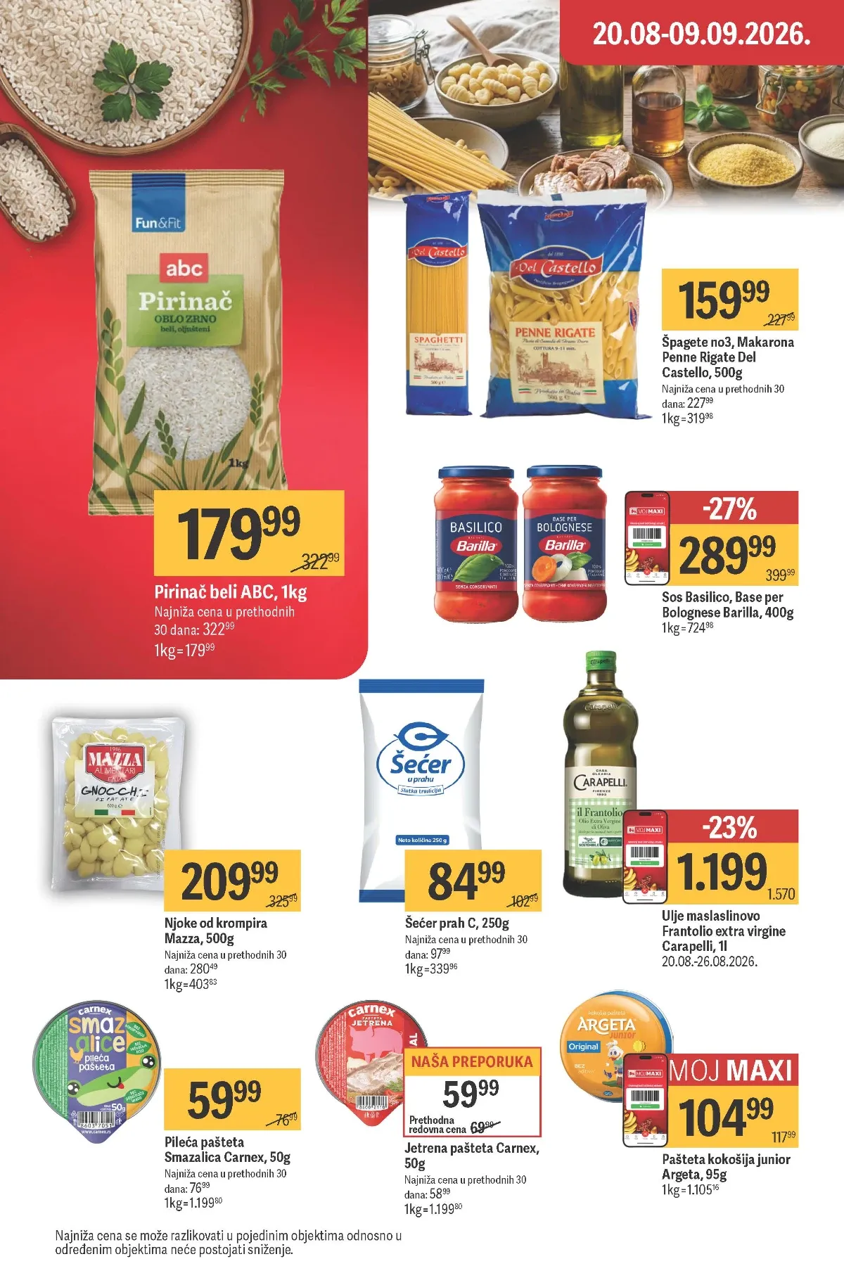 Maxi katalog akcija strana 22 – važi od 27.8. do 16.9.2026.