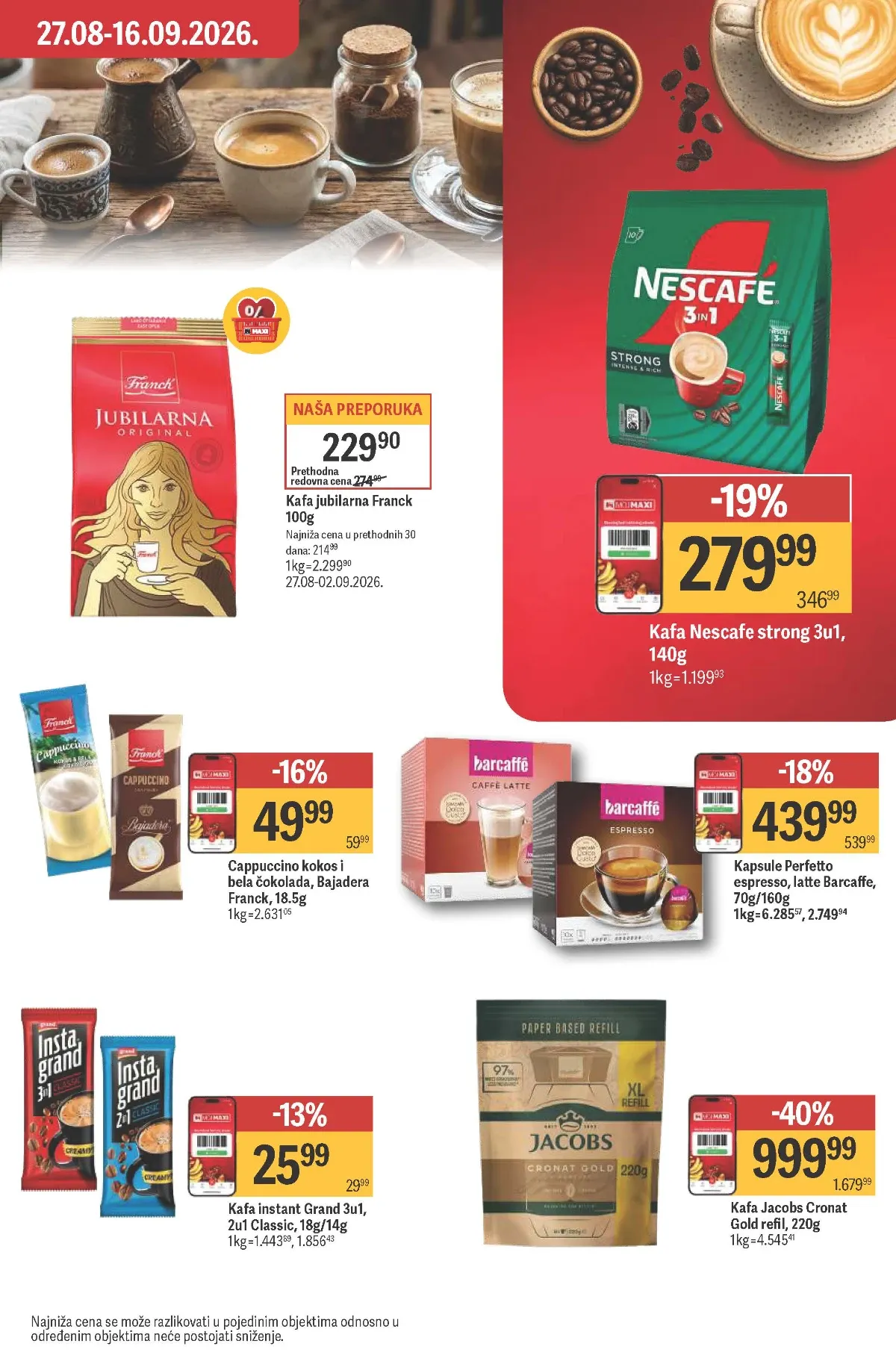 Maxi katalog akcija strana 29 – važi od 27.8. do 16.9.2026.