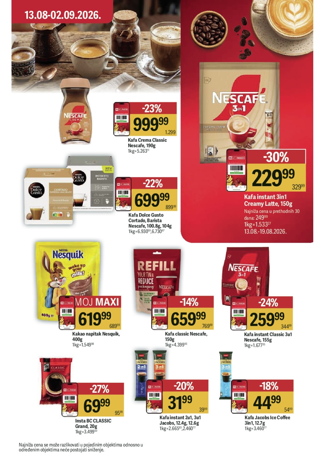 Maxi katalog akcija strana 31 – važi od 13.8. do 2.9.2026.
