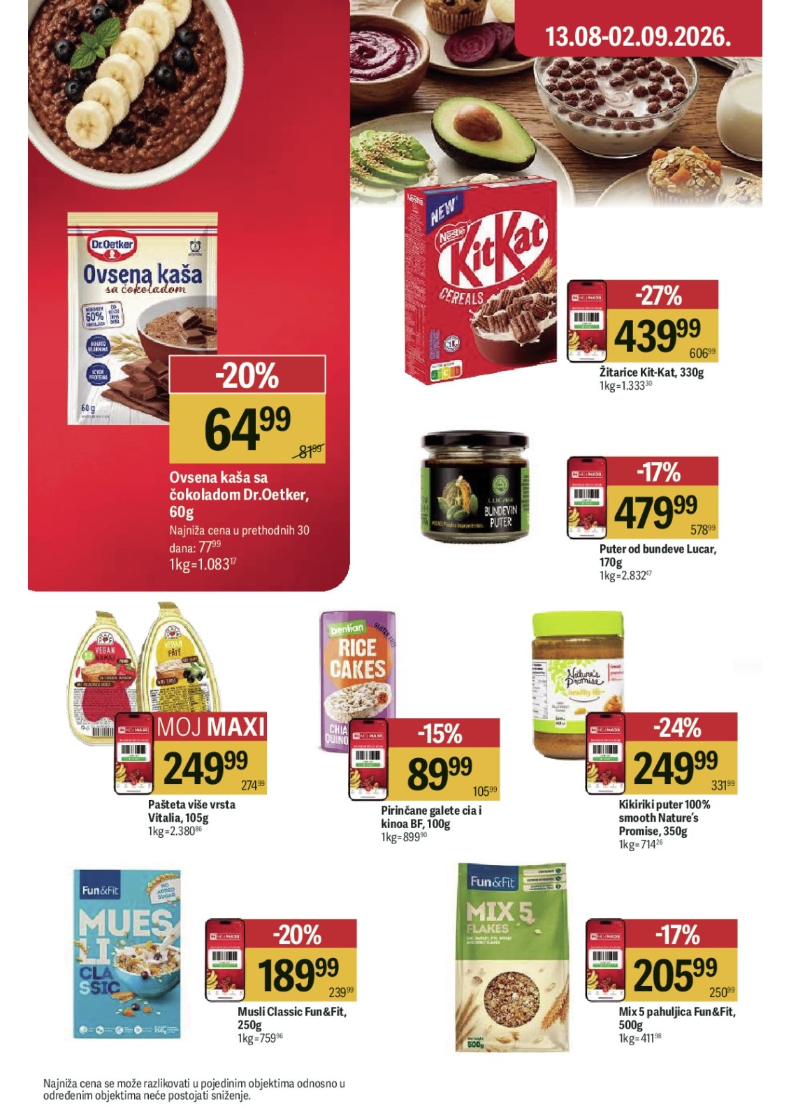 Maxi katalog akcija strana 33 – važi od 13.8. do 2.9.2026.