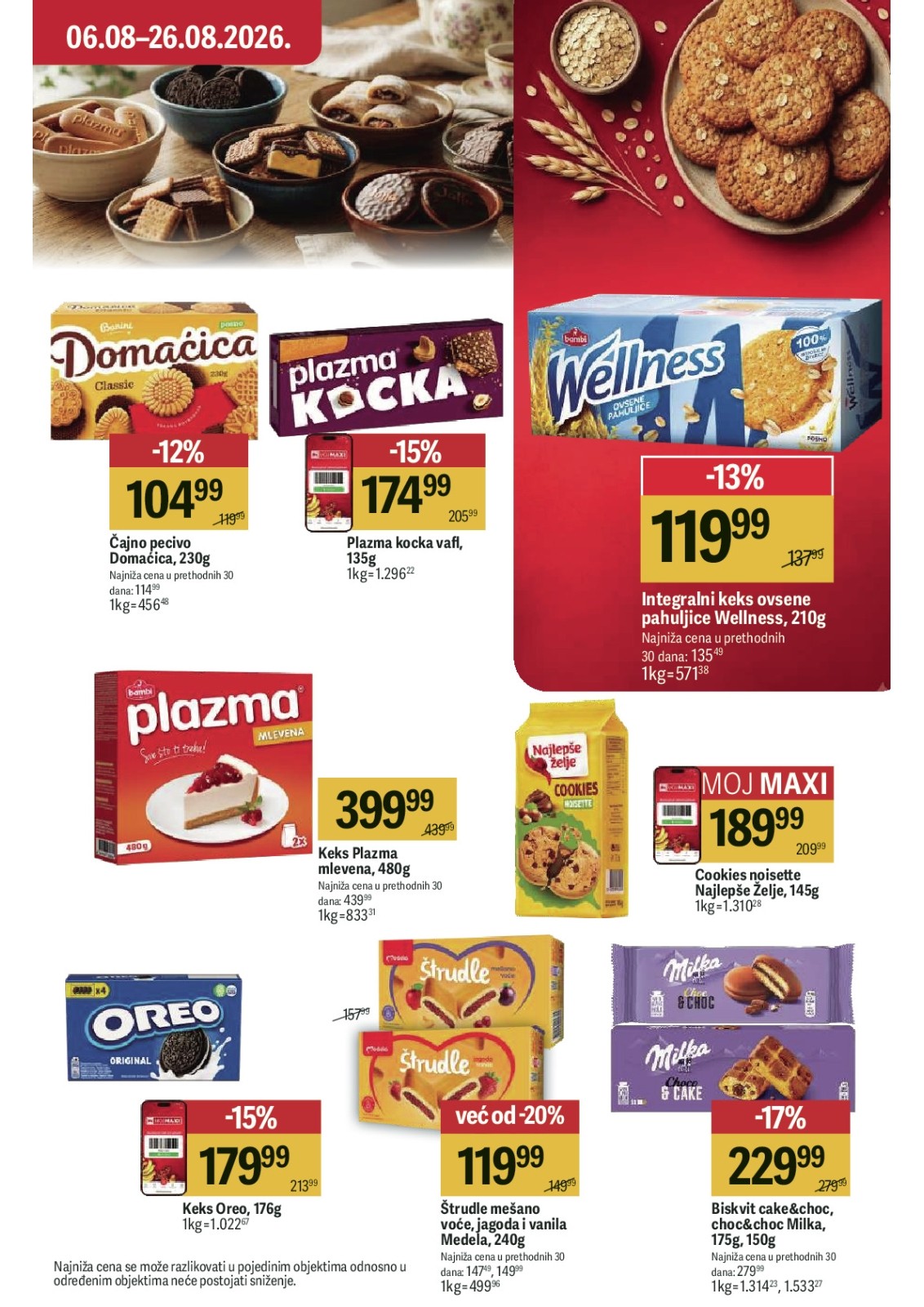 Maxi katalog akcija strana 38 – važi od 13.8. do 2.9.2026.