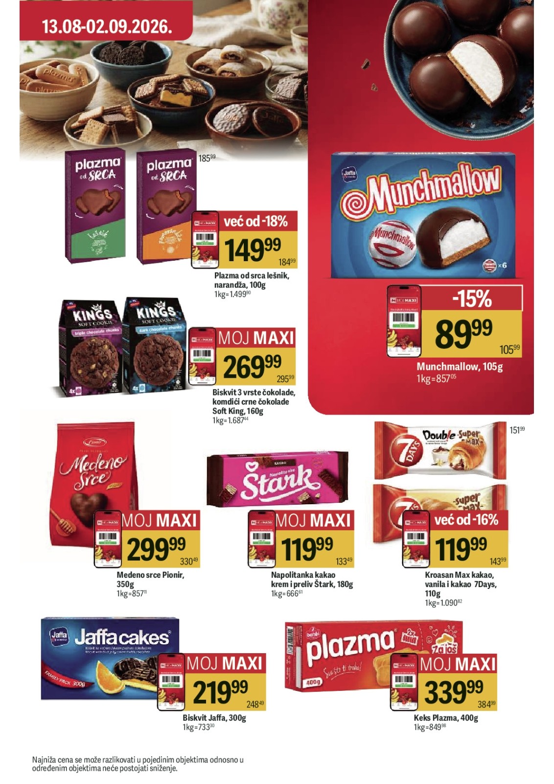 Maxi katalog akcija strana 39 – važi od 13.8. do 2.9.2026.