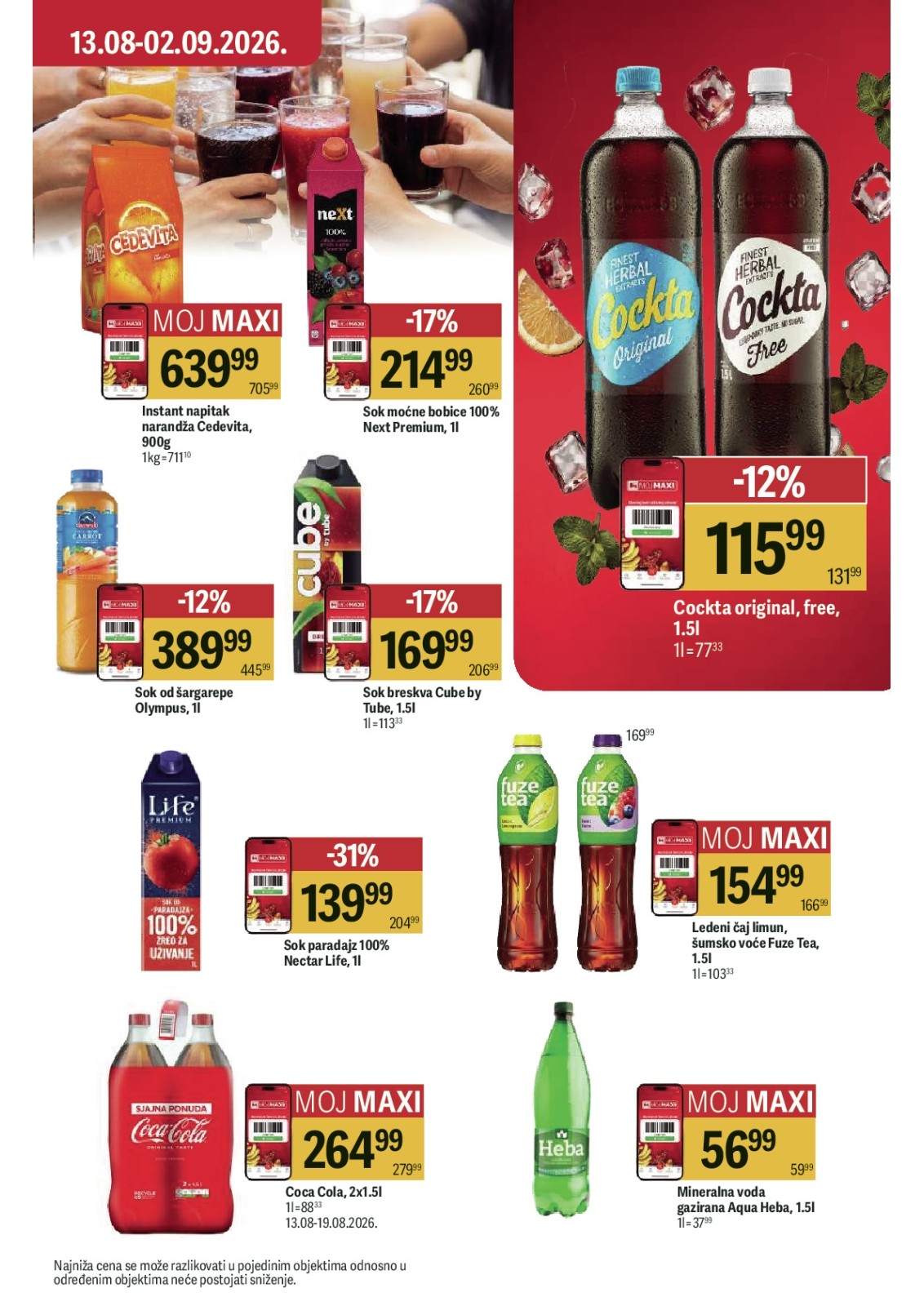 Maxi katalog akcija strana 43 – važi od 13.8. do 2.9.2026.