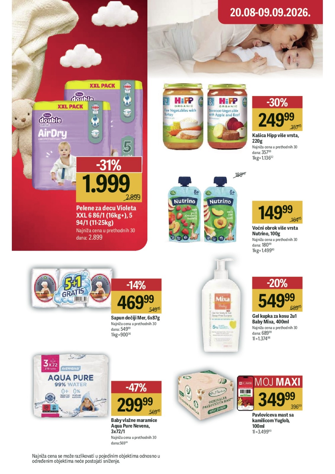 Maxi katalog akcija strana 48 – važi od 20.8. do 9.9.2026.