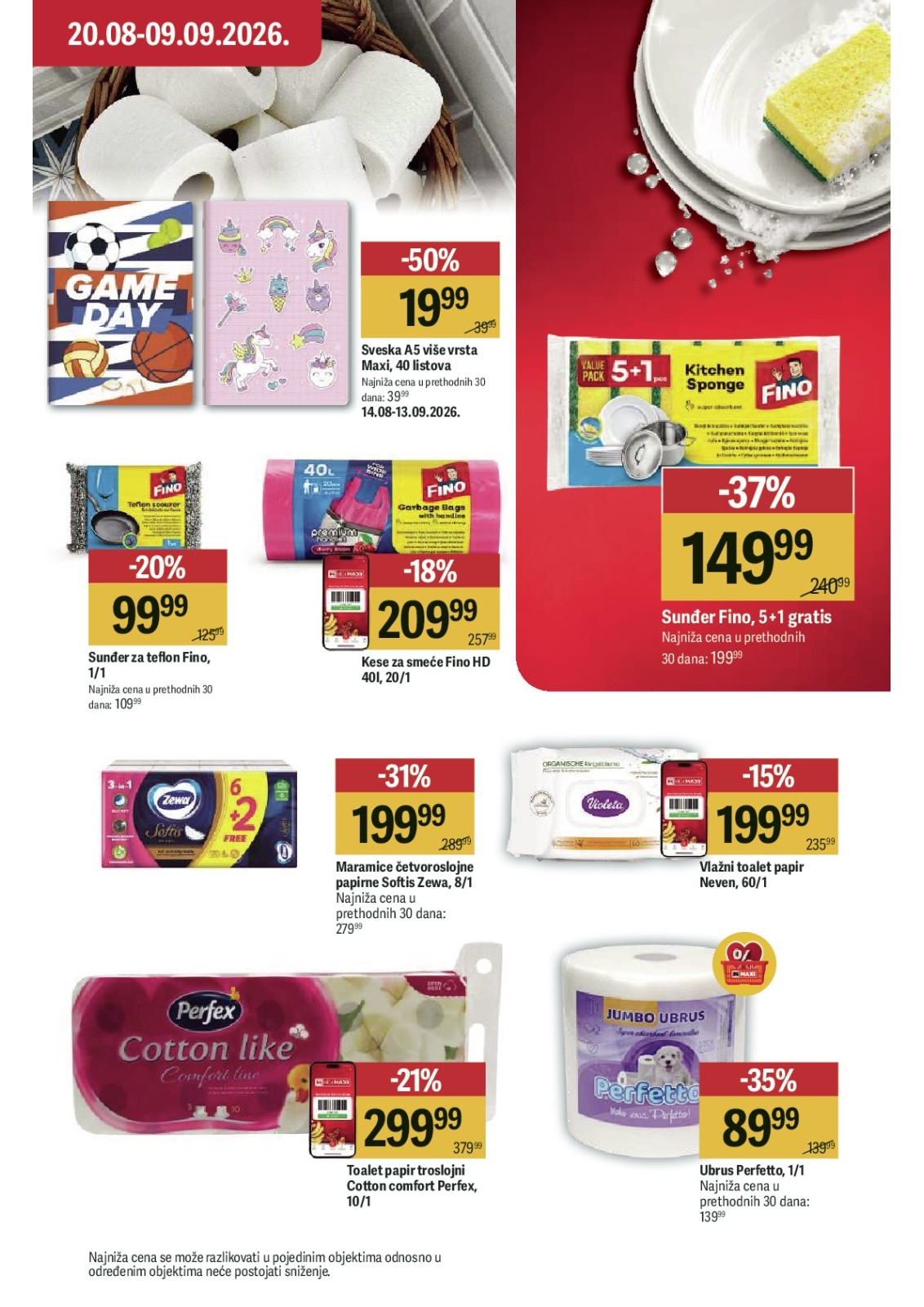 Maxi katalog akcija strana 53 – važi od 20.8. do 9.9.2026.