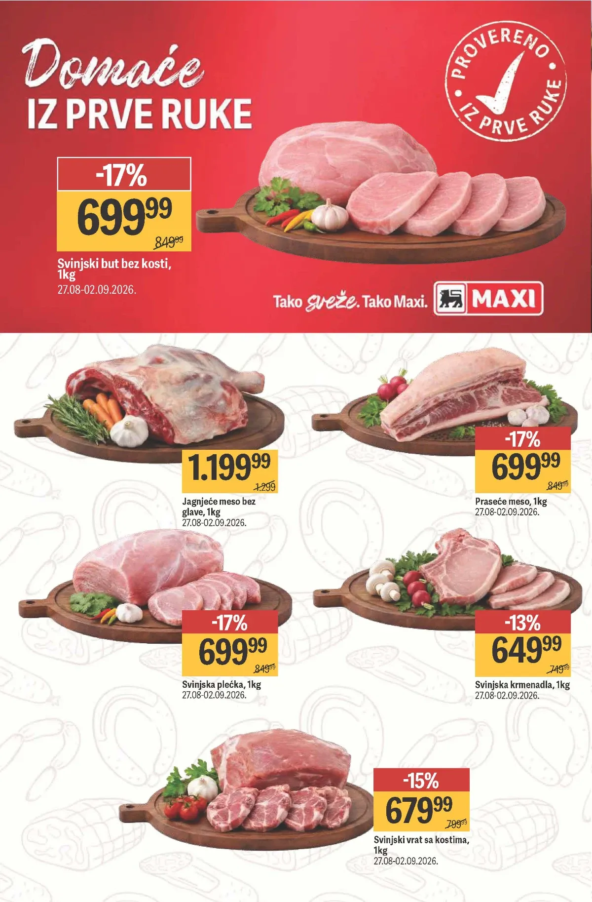 Maxi katalog akcija strana 6 – važi od 27.8. do 16.9.2026.