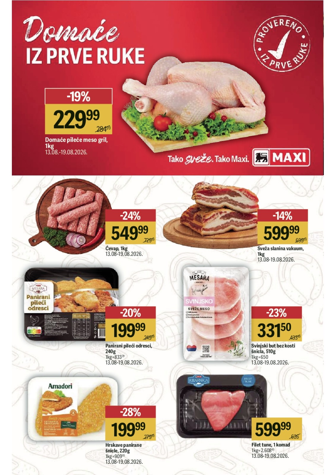 Maxi katalog akcija strana 6 – važi od 13.8. do 2.9.2026.