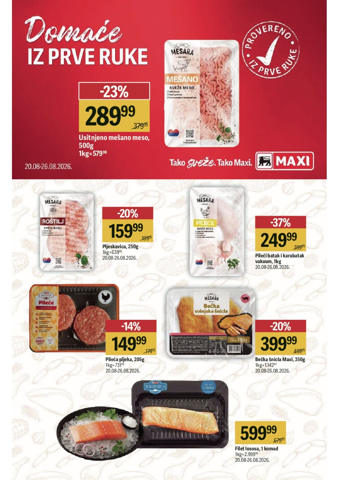 Maxi katalog akcija strana 6 – važi od 20.8. do 9.9.2026.
