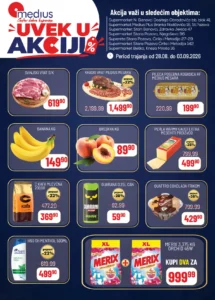 Medius katalog akcija strana 1 – važi od 28.8. do 3.9.2026.