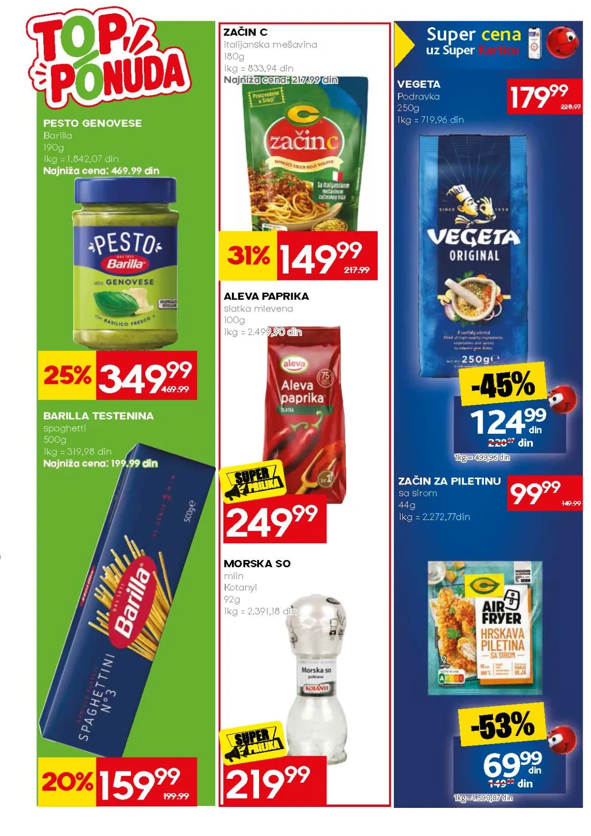 Mercator katalog akcija strana 32 – važi od 31.8. do 13.9.2026.