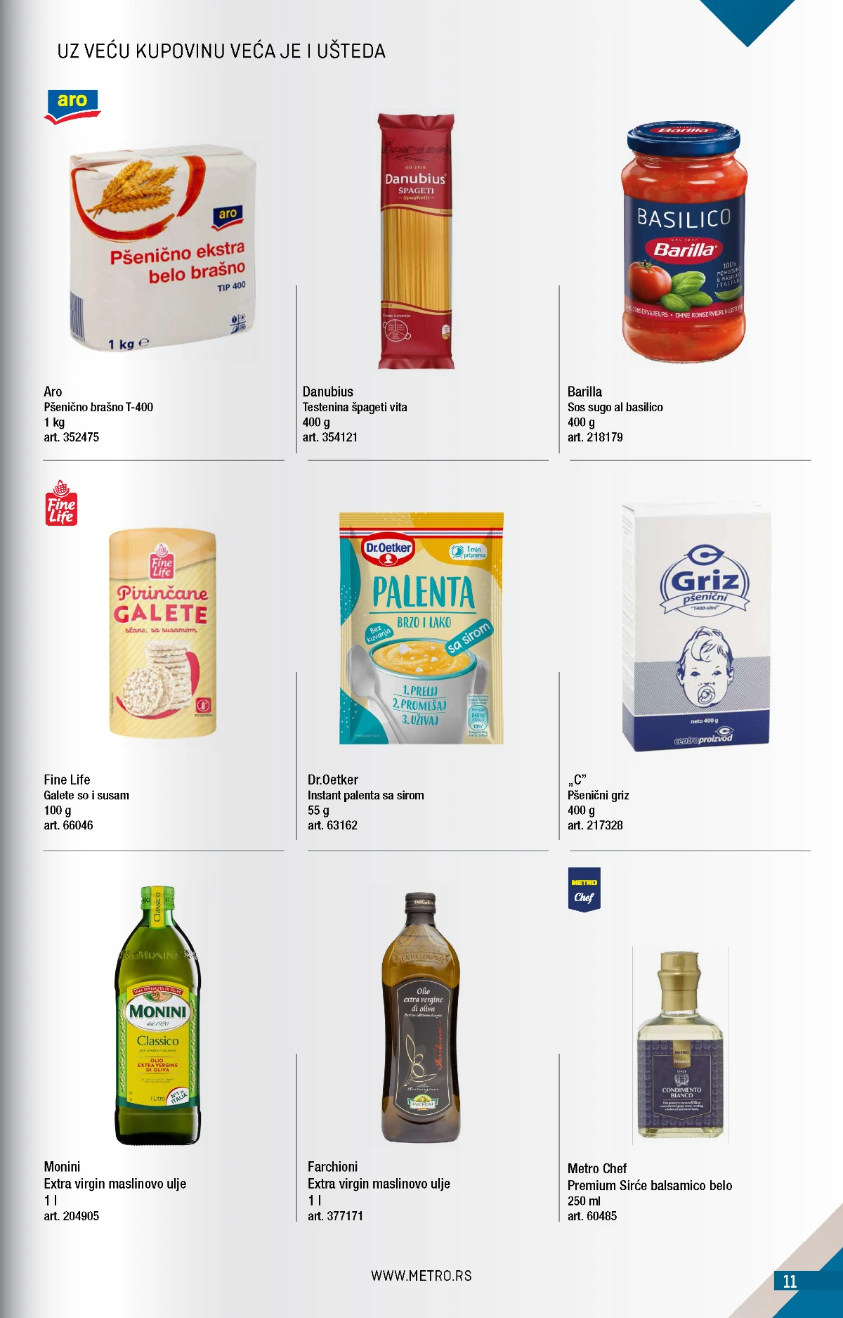 Metro katalog akcija strana 11 – važi od 1.8. do 31.8.2026.