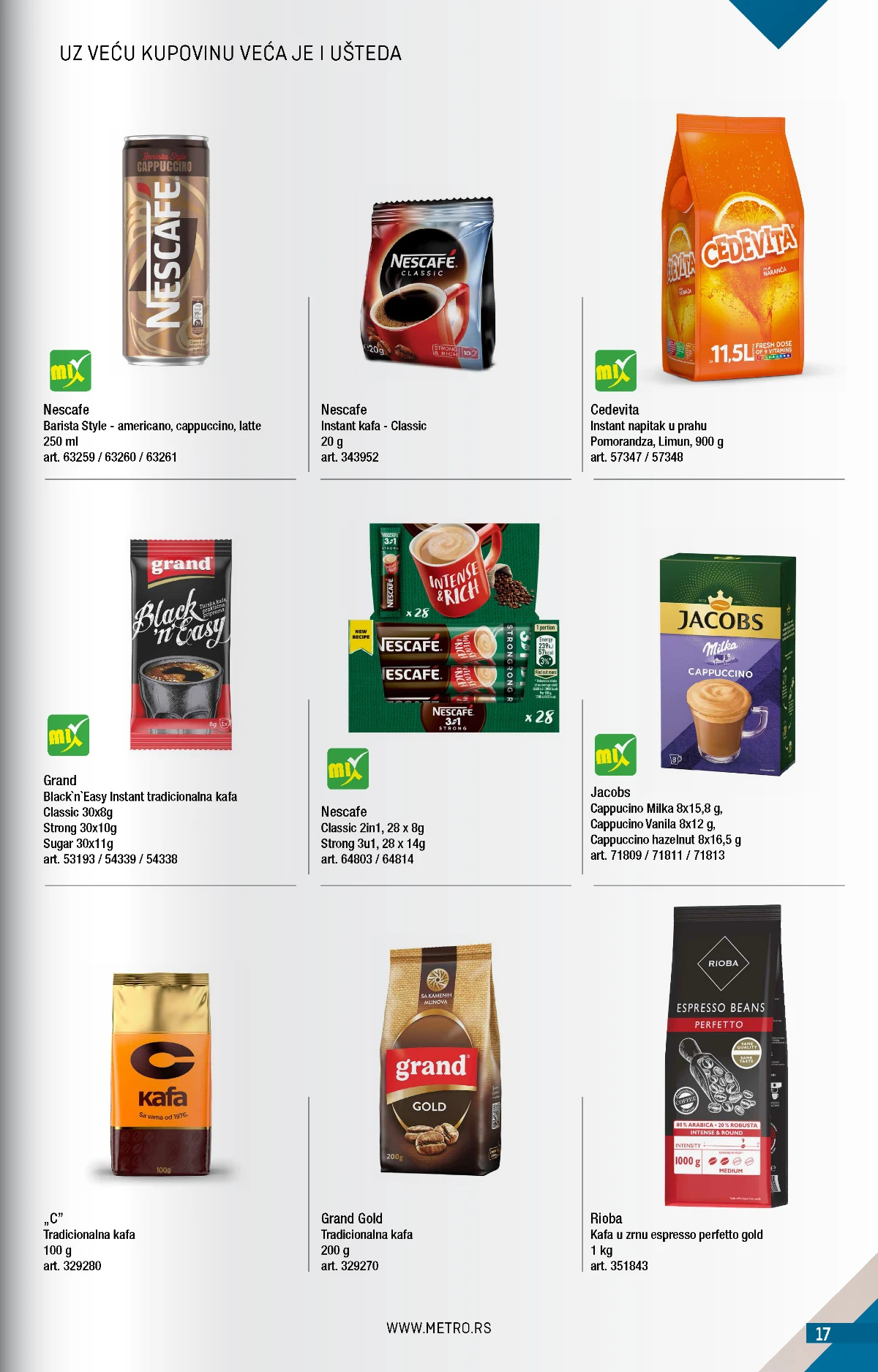 Metro katalog akcija strana 17 – važi od 1.8. do 31.8.2026.
