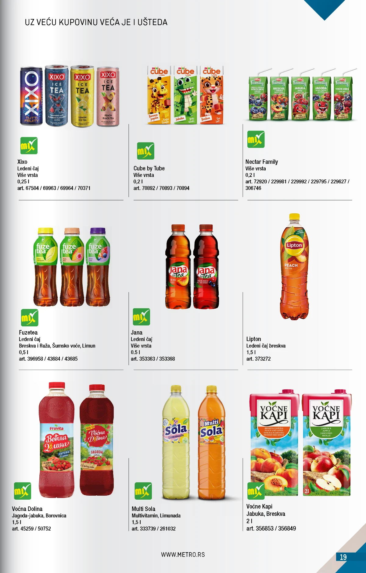Metro katalog akcija strana 19 – važi od 1.8. do 31.8.2026.