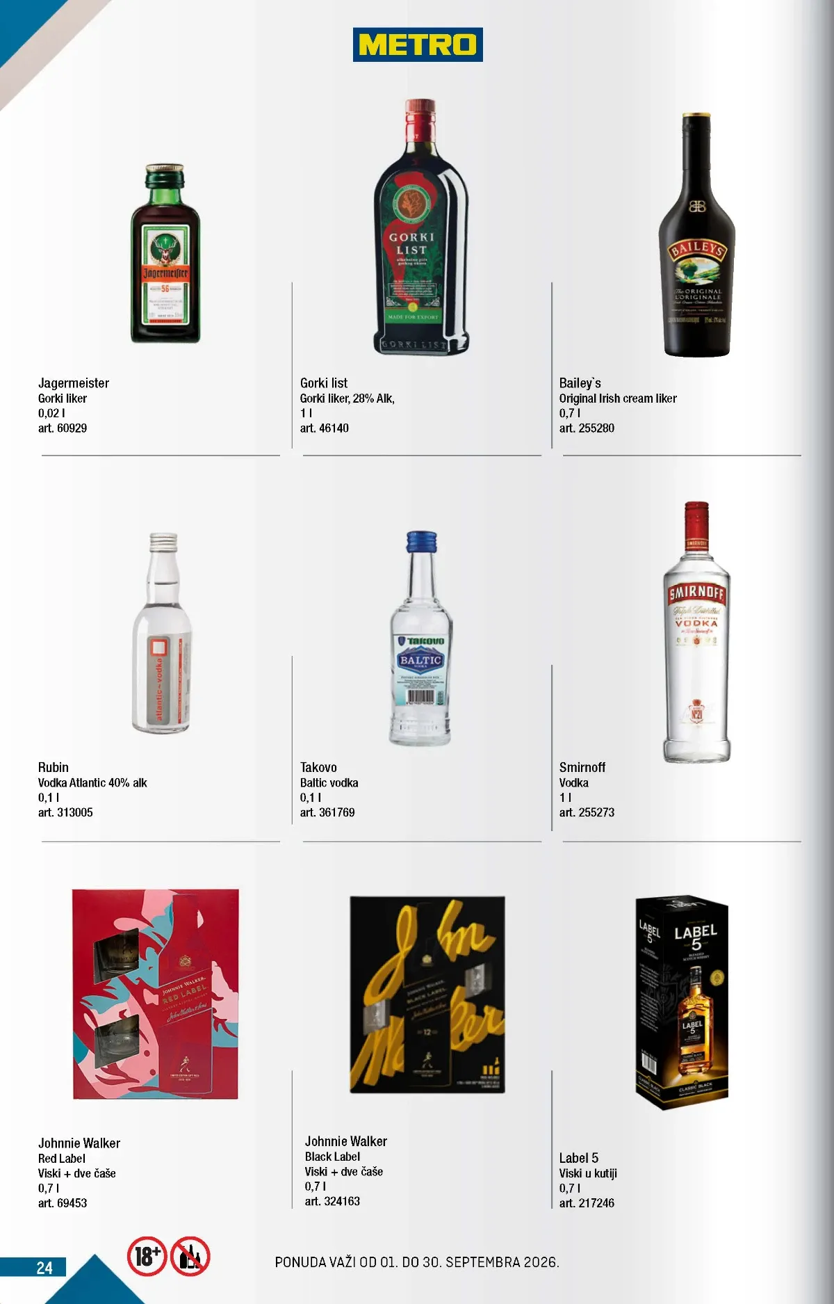Metro katalog akcija strana 24 – važi od 1.9. do 30.9.2026.