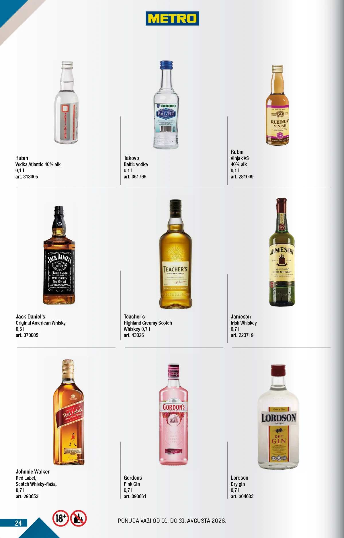 Metro katalog akcija strana 24 – važi od 1.8. do 31.8.2026.