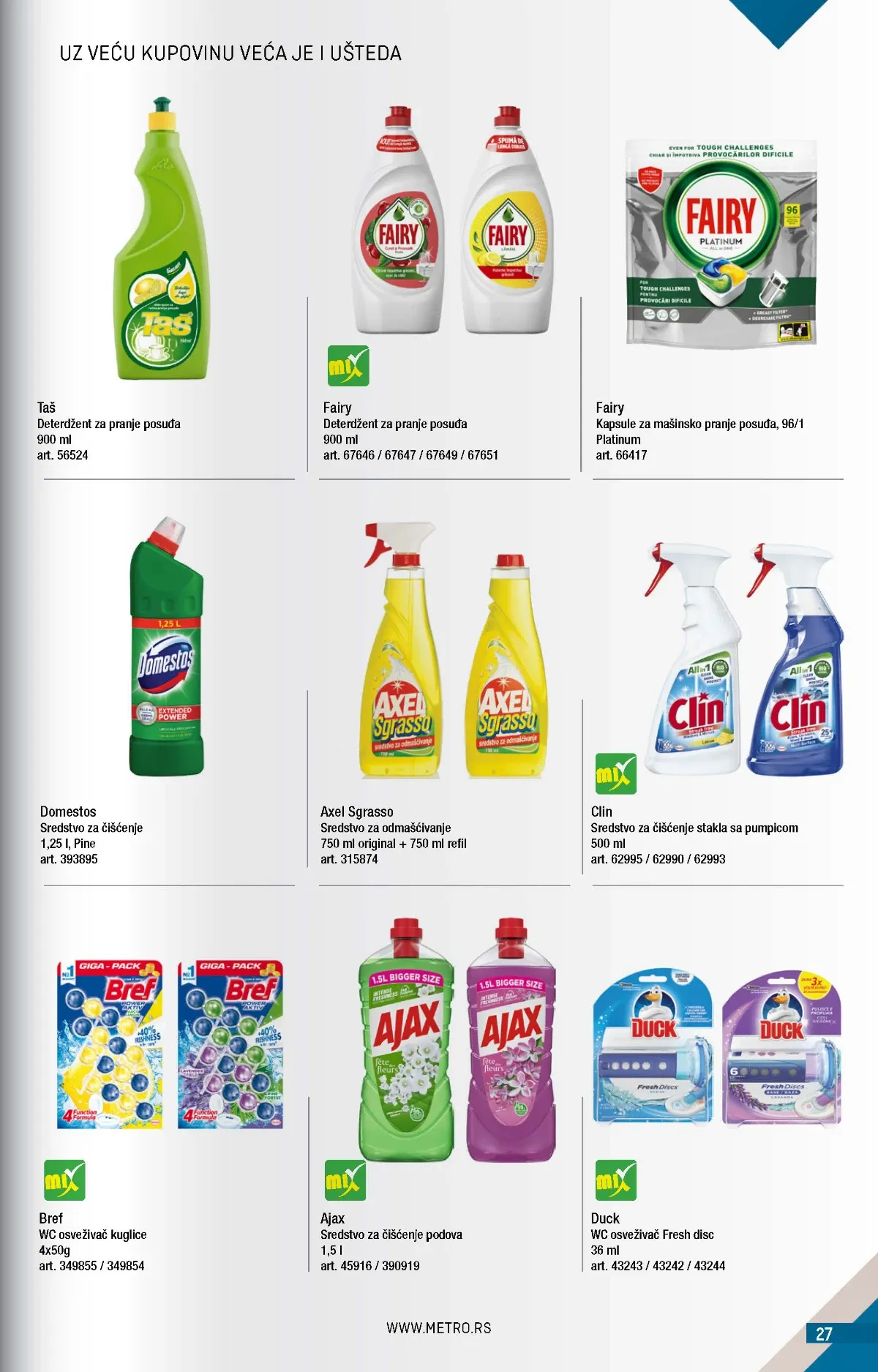 Metro katalog akcija strana 27 – važi od 1.9. do 30.9.2026.