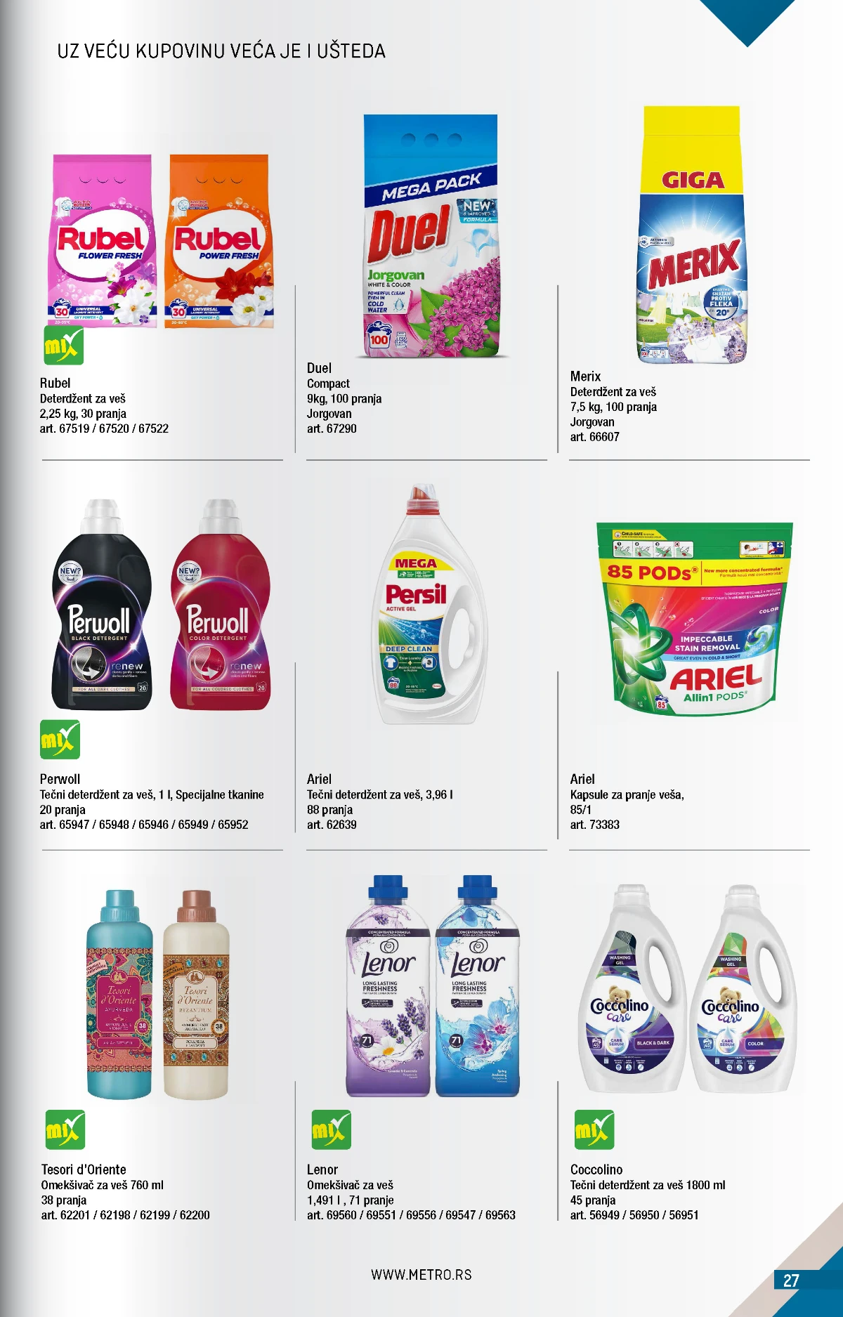 Metro katalog akcija strana 27 – važi od 1.8. do 31.8.2026.
