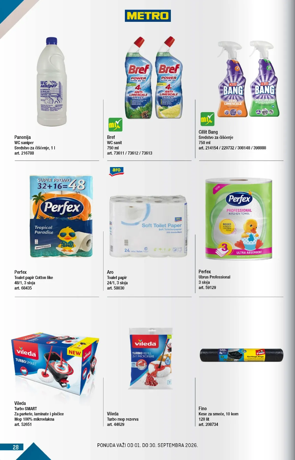 Metro katalog akcija strana 28 – važi od 1.9. do 30.9.2026.