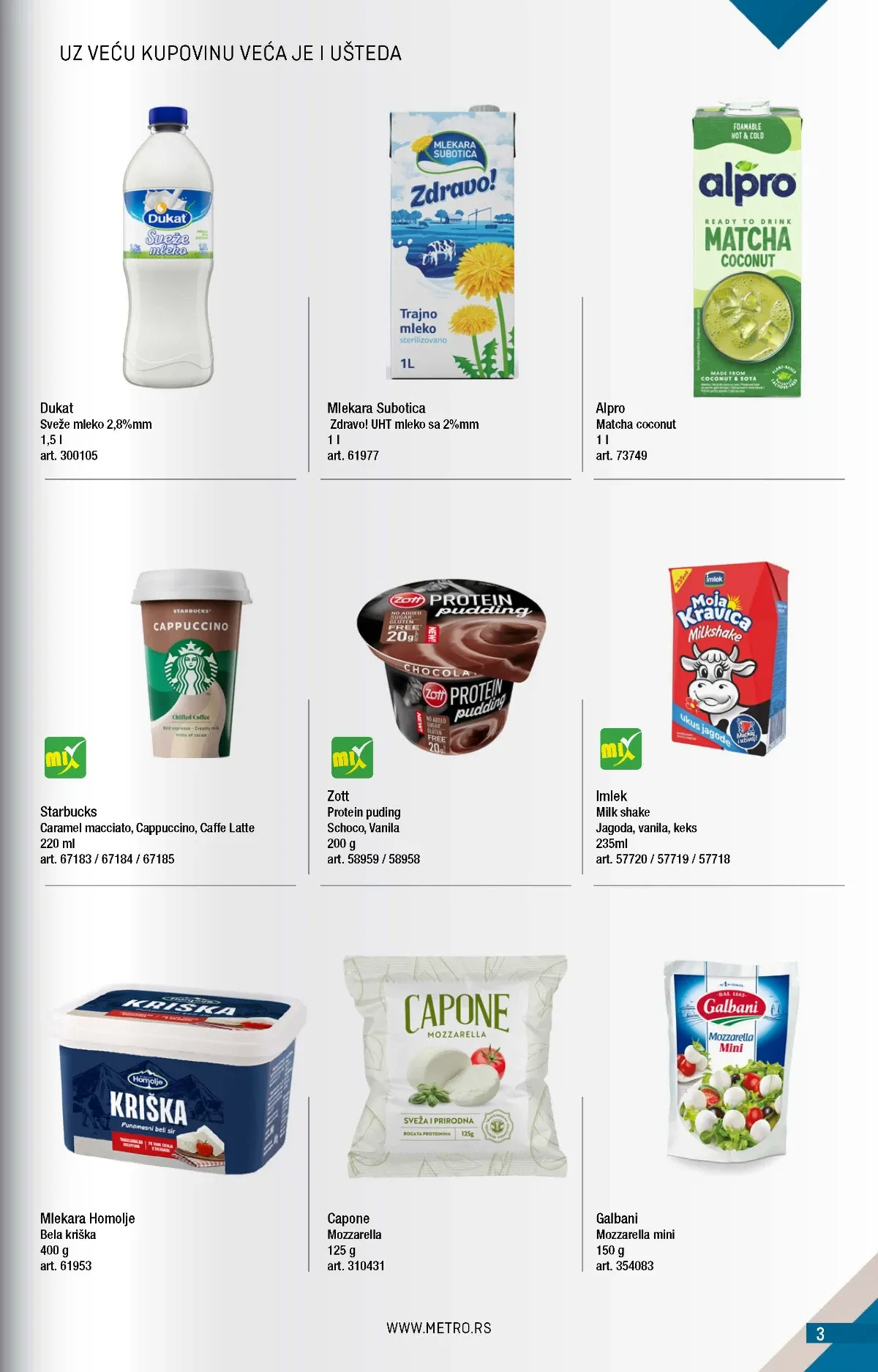 Metro katalog akcija strana 3 – važi od 1.9. do 30.9.2026.