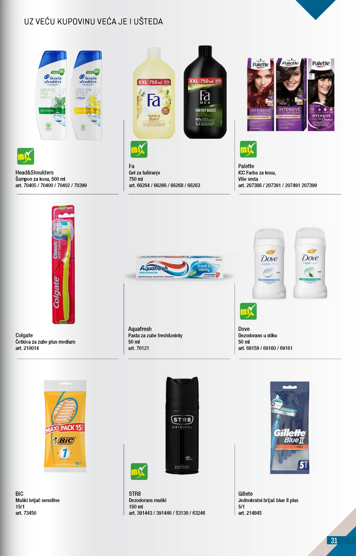 Metro katalog akcija strana 31 – važi od 1.8. do 31.8.2026.