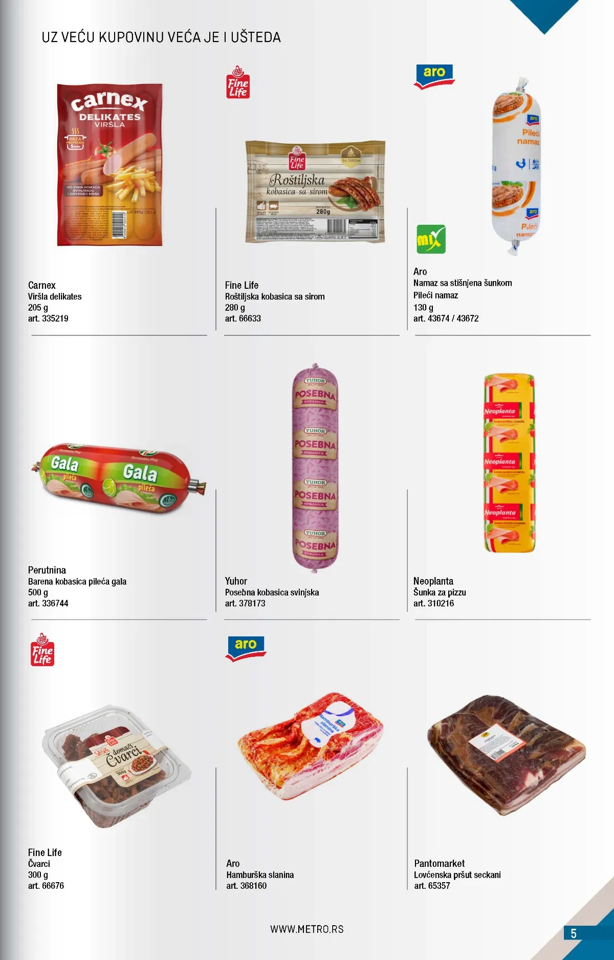 Metro katalog akcija strana 5 – važi od 1.9. do 30.9.2026.