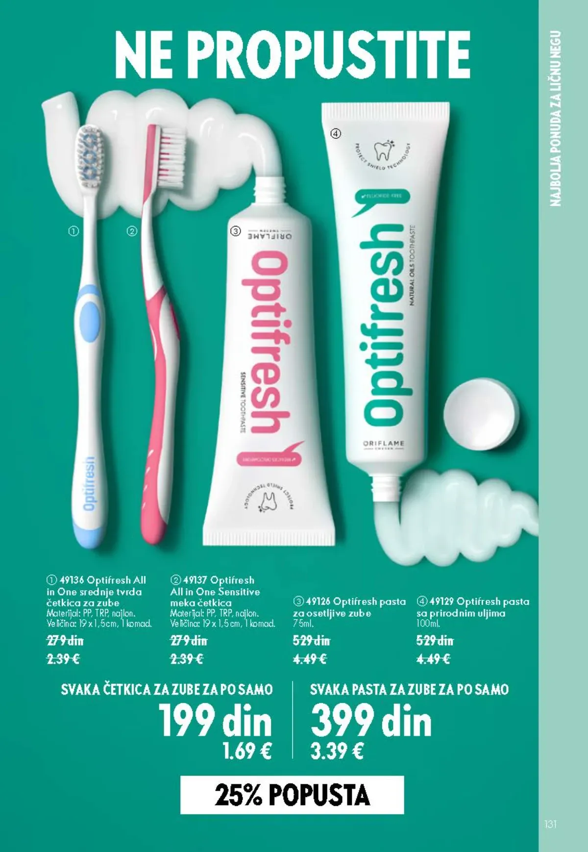 Oriflame katalog akcija strana 131 – važi od 26.8. do 15.9.2026.