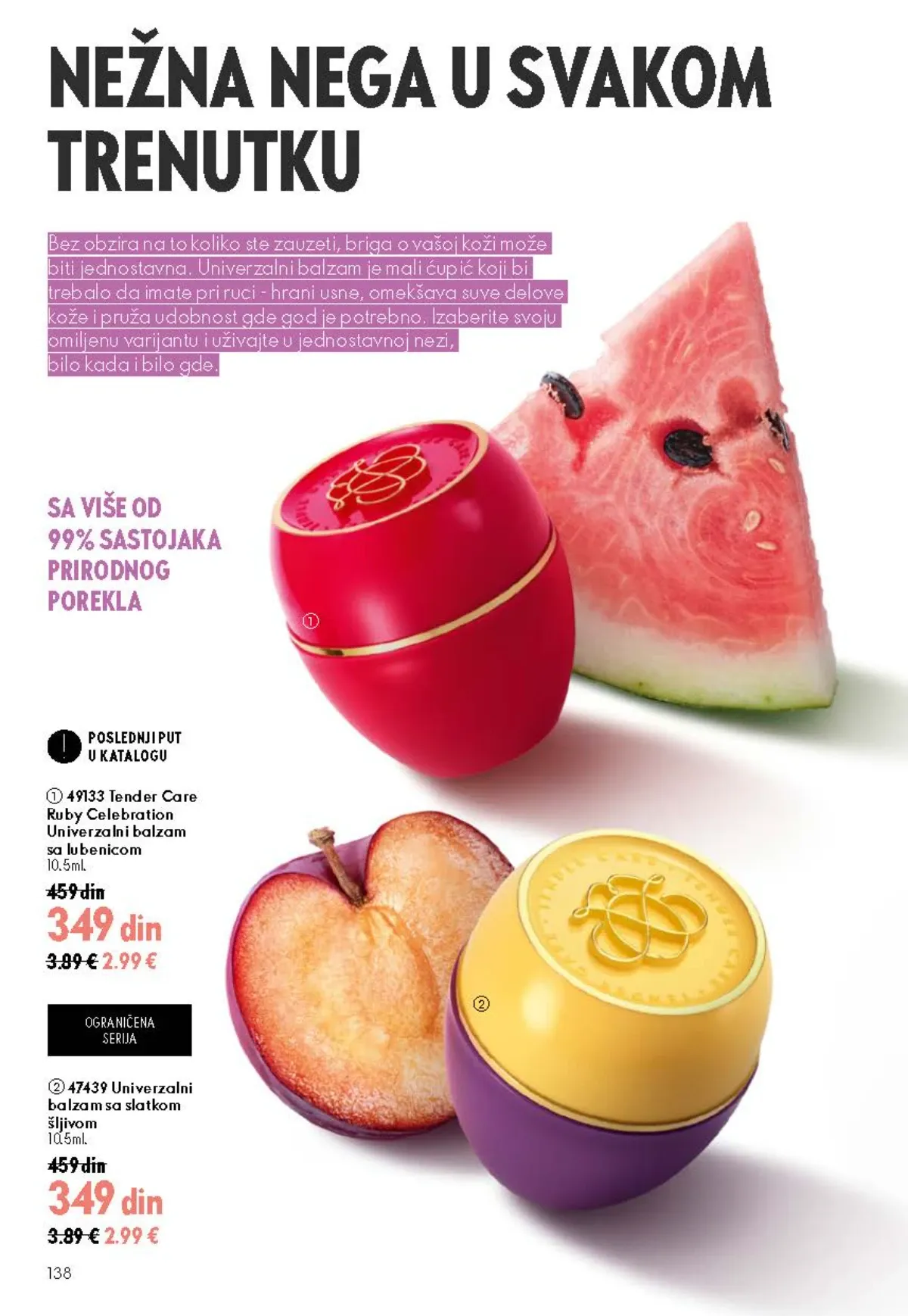 Oriflame katalog akcija strana 138 – važi od 26.8. do 15.9.2026.