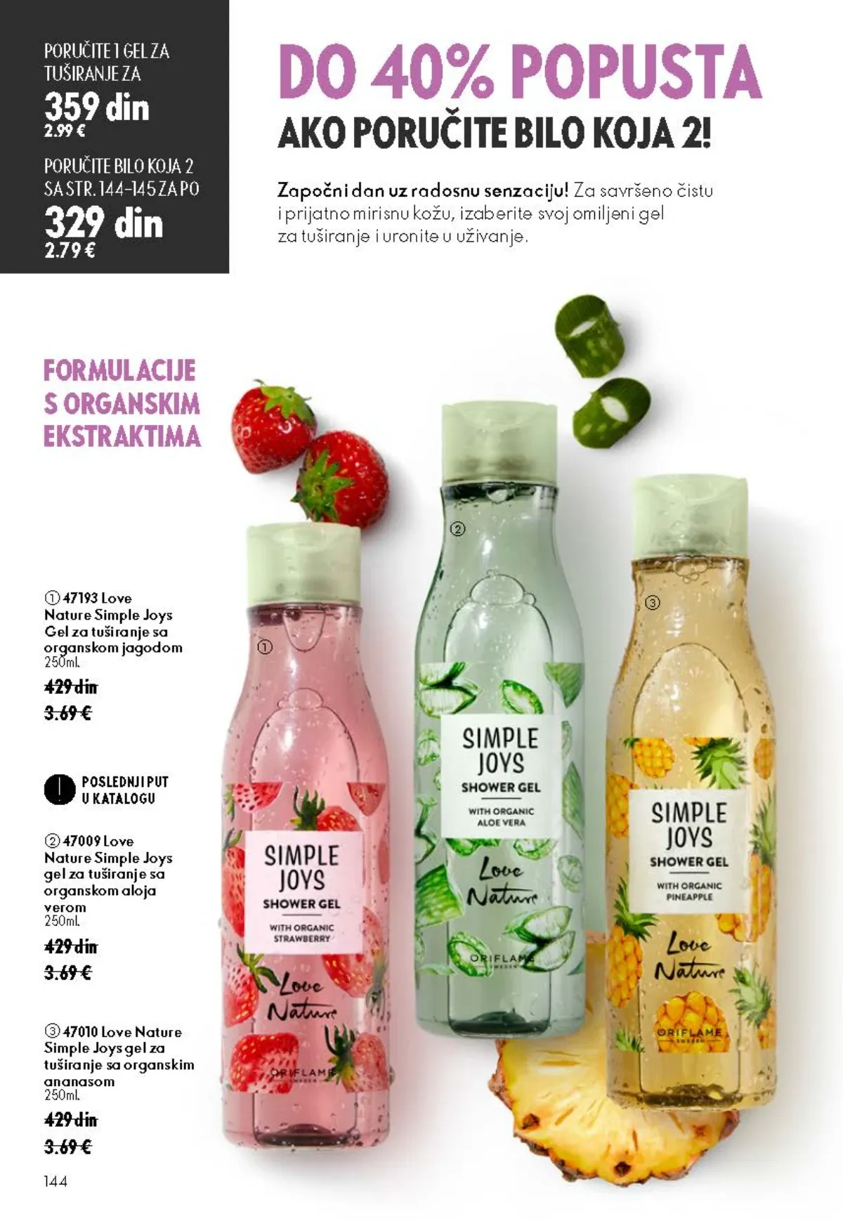 Oriflame katalog akcija strana 144 – važi od 26.8. do 15.9.2026.