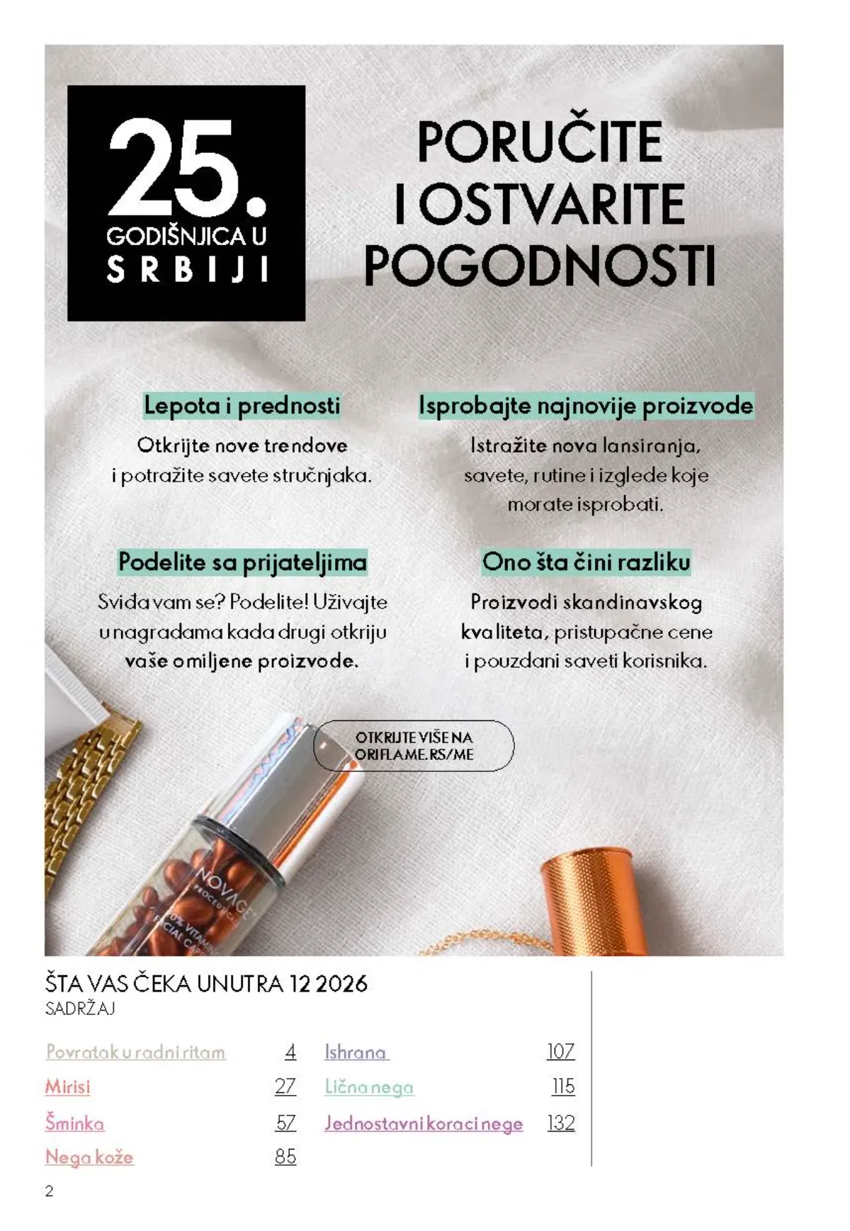 Oriflame katalog akcija strana 2 – važi od 26.8. do 15.9.2026.