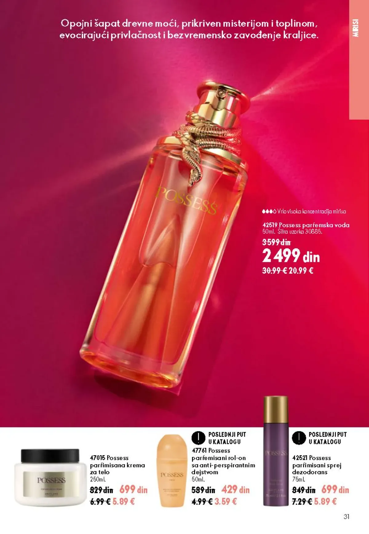 Oriflame katalog akcija strana 31 – važi od 26.8. do 15.9.2026.
