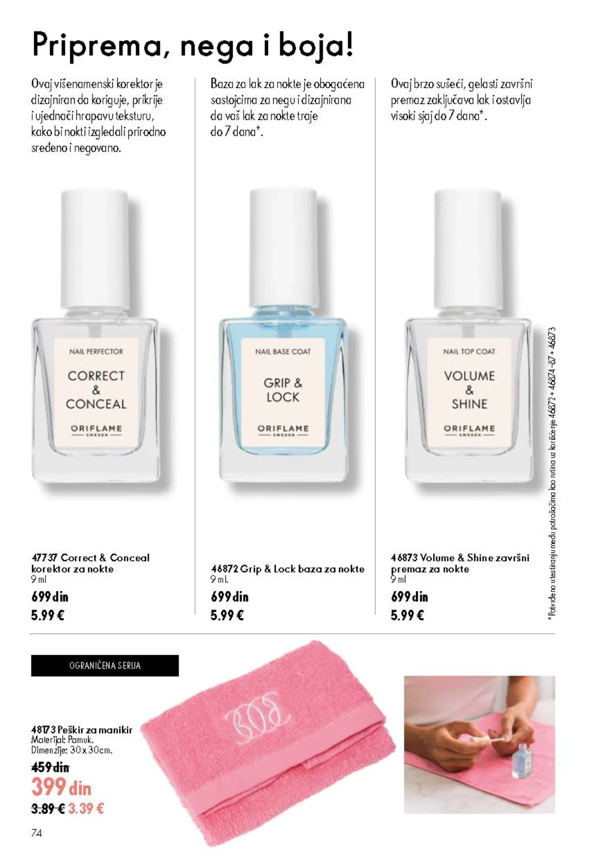 Oriflame katalog akcija strana 74 – važi od 26.8. do 15.9.2026.
